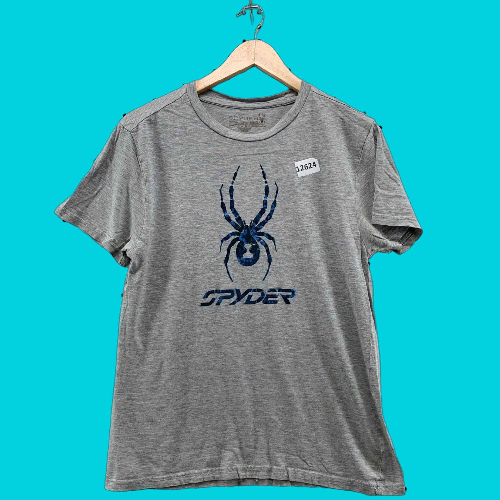 Spyder Spyder Graphic T-Shirt Men's Size Small Gray Crew Neck Short Sleeve Size US S / EU 44-46 / 1 - 1 Thumbnail