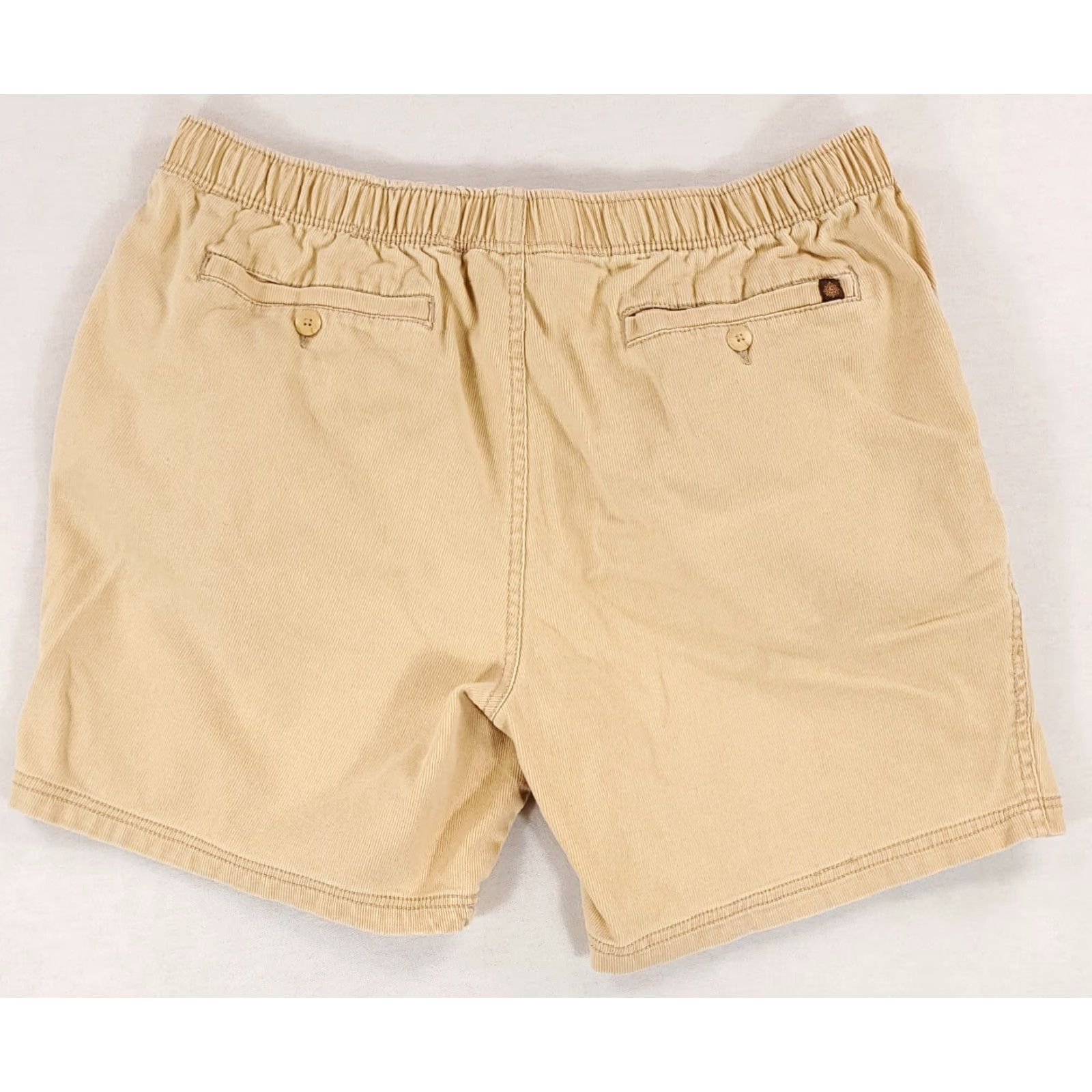 The Territory Ahead Territory Ahead Corduroy Shorts Elastic Drawstring Yellow 37 Inch Waist Mens XL Size US 36 / EU 52 - 3 Thumbnail