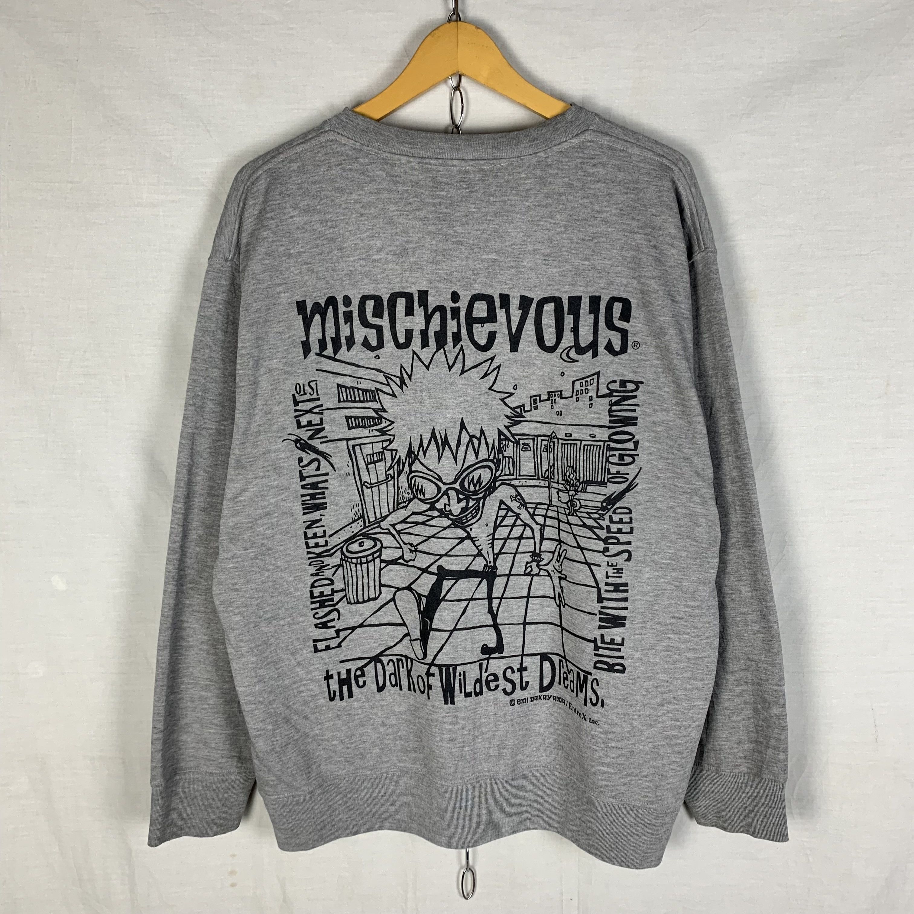 Japanese Brand Mischievous Japanese Brand Sweatshirt Crewneck Size US L / EU 52-54 / 3 - 1 Thumbnail
