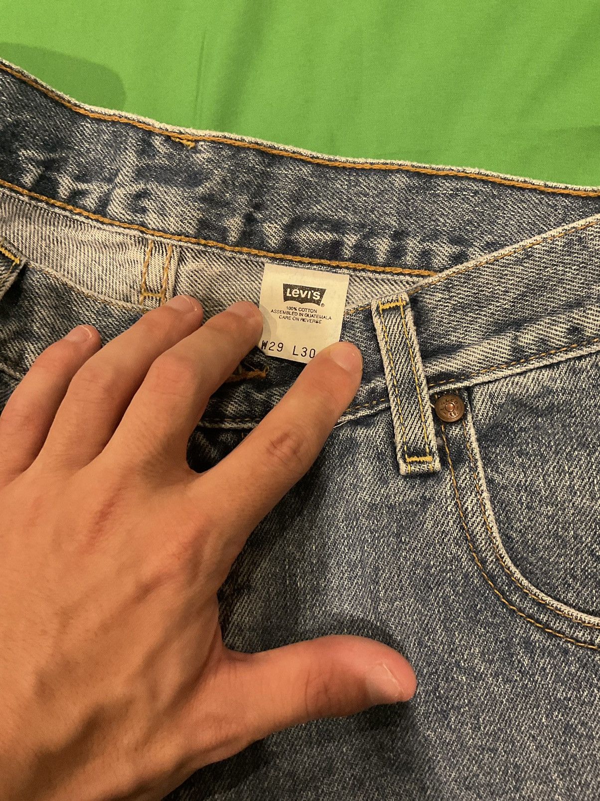 Levi's × Vintage Vintage Levi's 550s, straight leg, light wash, denim Size US 29 - 3 Thumbnail