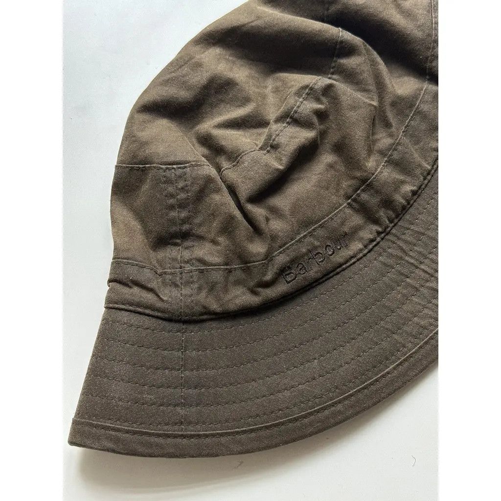 Barbour Barbour Waxed Bucket Hat Khaki Size ONE SIZE - 2 Thumbnail