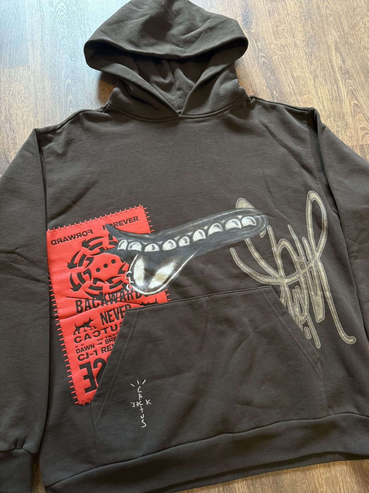 Travis Scott Travis Scott Grin Hoodie Brown Large Size US L / EU 52-54 / 3 - 2 Thumbnail
