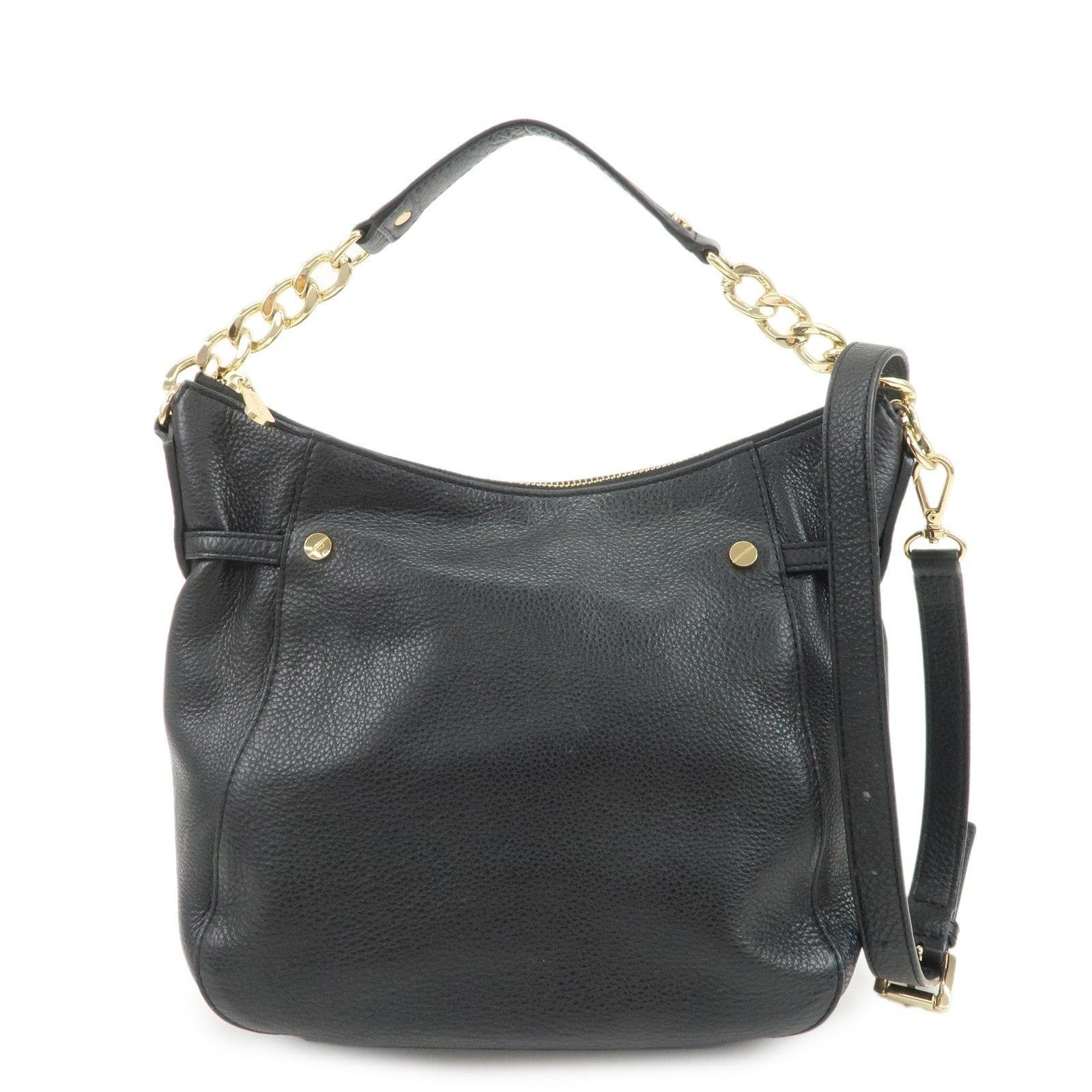 Michael Kors Michael Kors Leather Shoulder Bag Black Size ONE SIZE - 1 Thumbnail