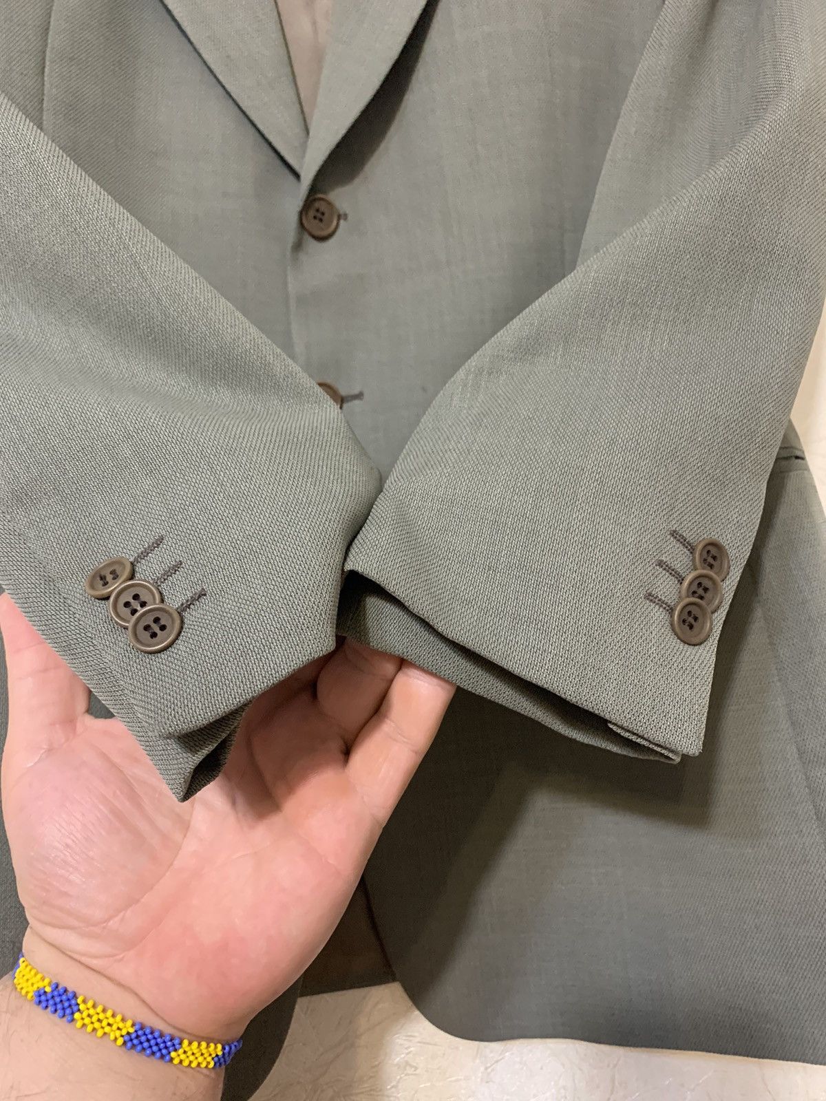 Giorgio Armani × Vintage Giorgio Armani Le Collezioni Pure Wool Blazer Made in Italy Size 48R - 4 Thumbnail