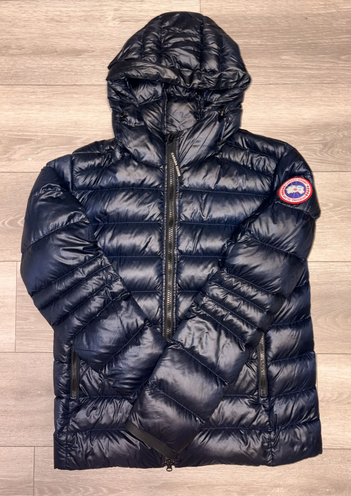 Canada Goose Canada Goose Atlantic Navy Hooded Puffer Jacket Mens Size US L / EU 52-54 / 3 - 3 Thumbnail