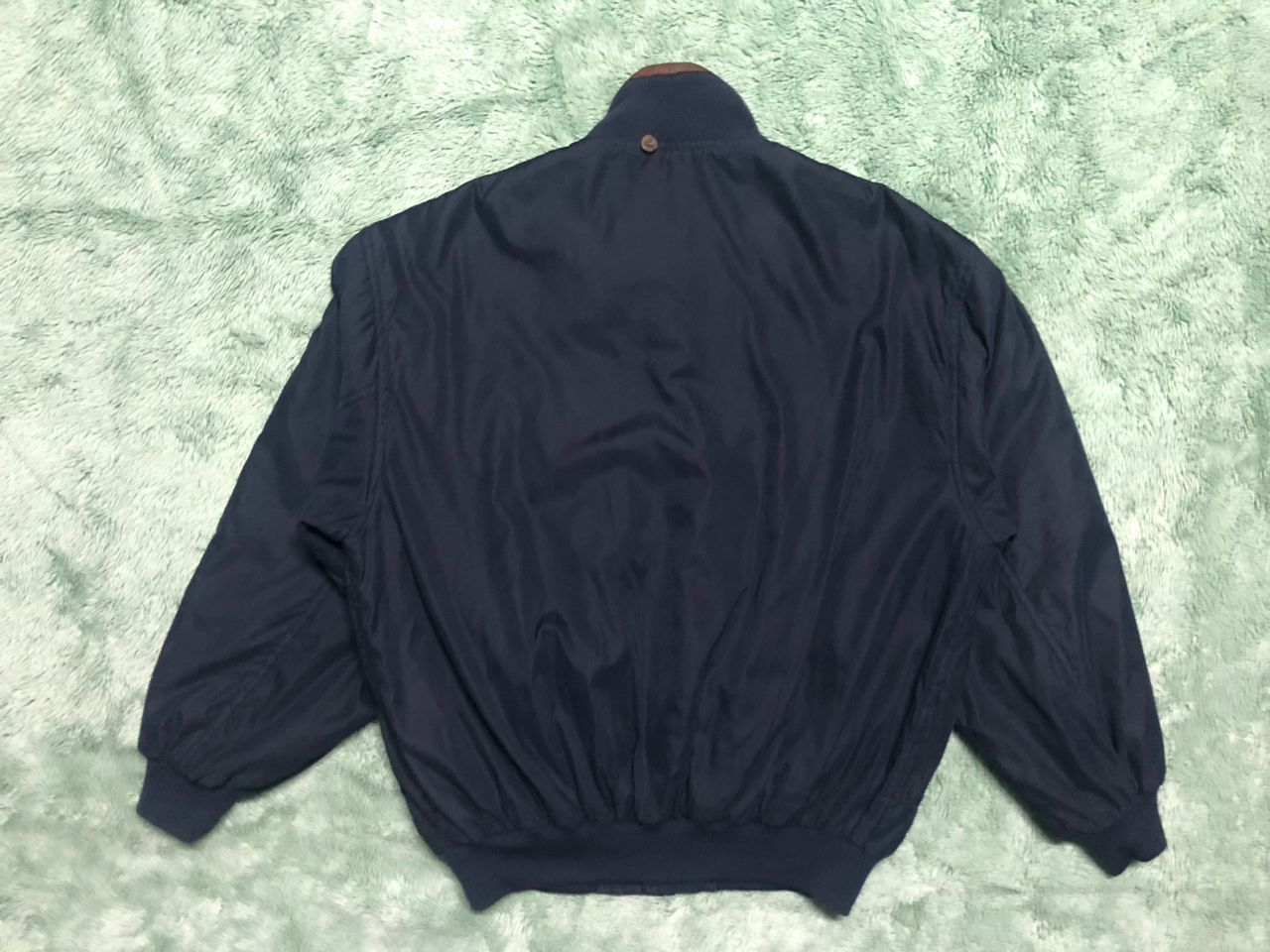 Faconnable VINTAGE FACONNABLE BOMBER JACKET LEATHER PART RIRI ZIPPER Size US M / EU 48-50 / 2 - 2 Thumbnail