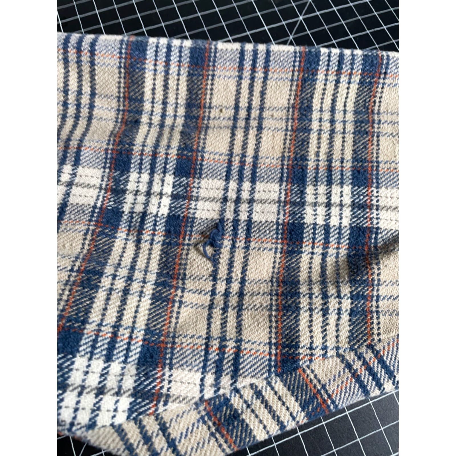 Propper VINTAGE Property 90s Zip Up Flannel Shirt Men Large Gray Beige Plaid Grunge Workwear Size US L / EU 52-54 / 3 - 6 Thumbnail