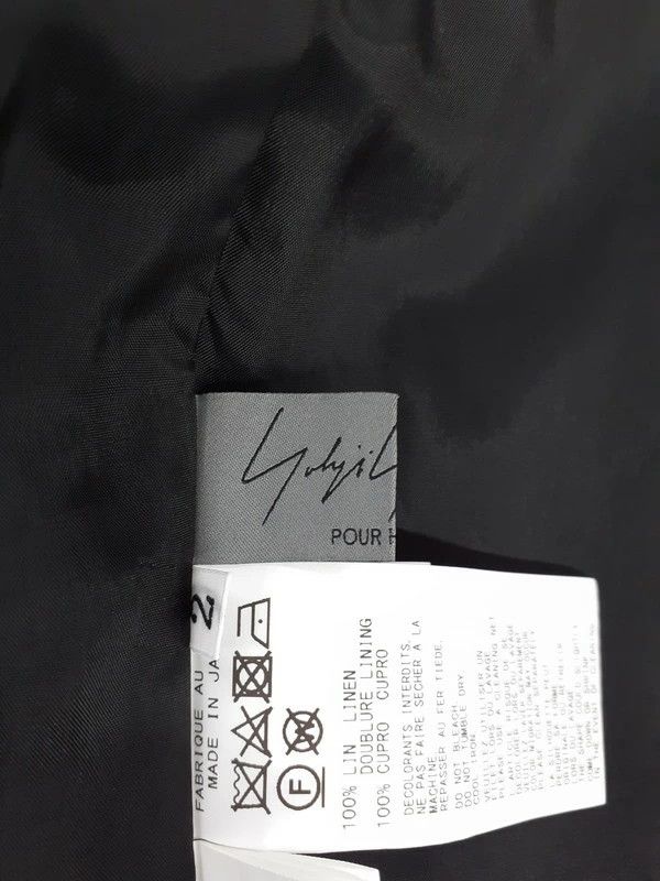 Yohji Yamamoto POUR HOMME linen tweed patched pants HZ-P92-334 Size US 40 / EU 56 - 3 Thumbnail