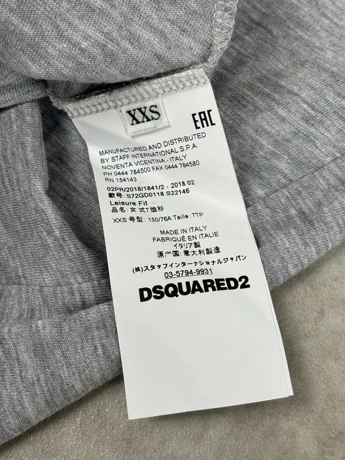 Dsquared2 AW2018 Dsquared2 Grey Cowboys Floral Embroidered T-Shirt Size US S / EU 44-46 / 1 - 10 Thumbnail
