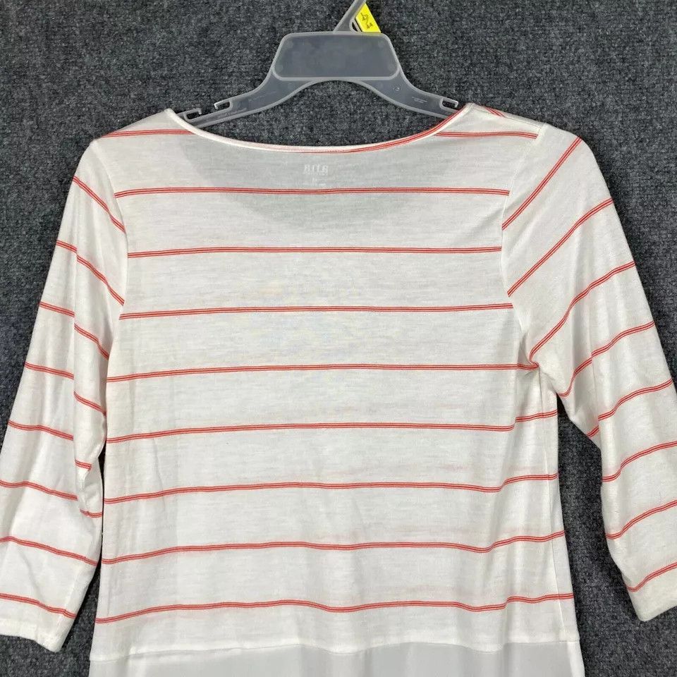 Other A.N.A Blouse Women's Long Sleeve Striped Rayon Pullover M Size M / US 6-8 / IT 42-44 - 9 Thumbnail