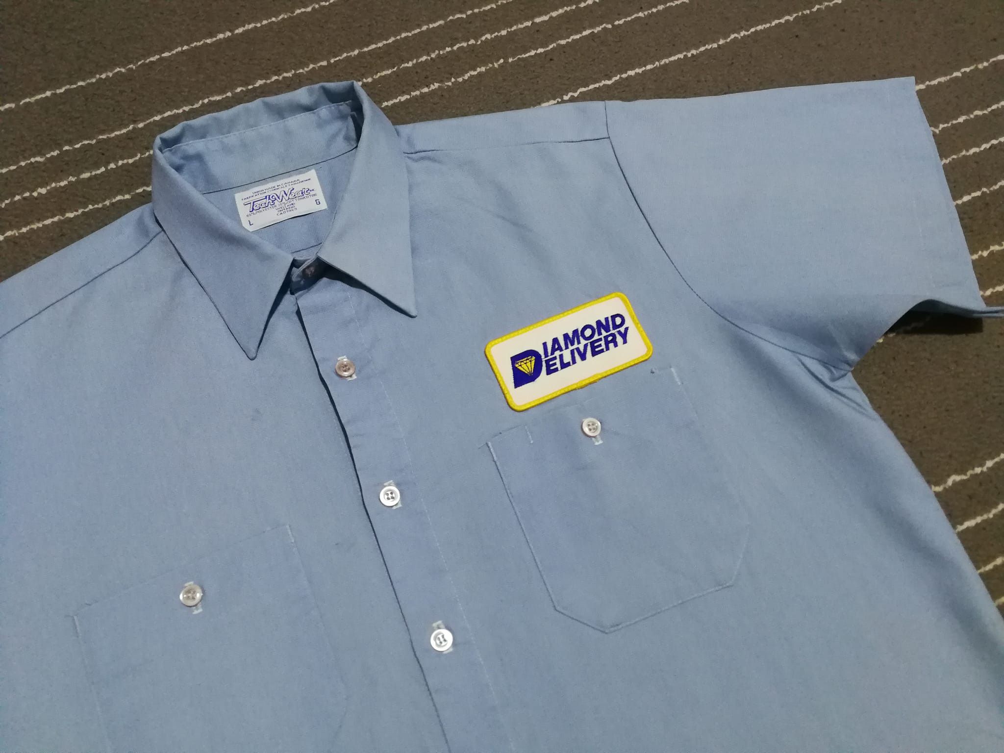 Vintage Vintage Diamond Delivery union made work wear L Size US L / EU 52-54 / 3 - 5 Thumbnail