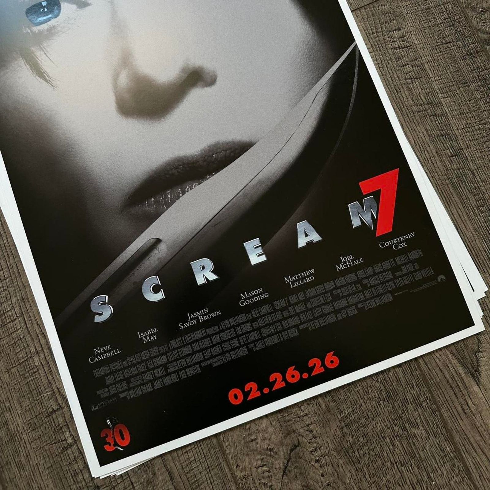 Other 2026 Scream 7 AMC Movie Promo Collectible Horror Poster Size ONE SIZE - 3 Thumbnail