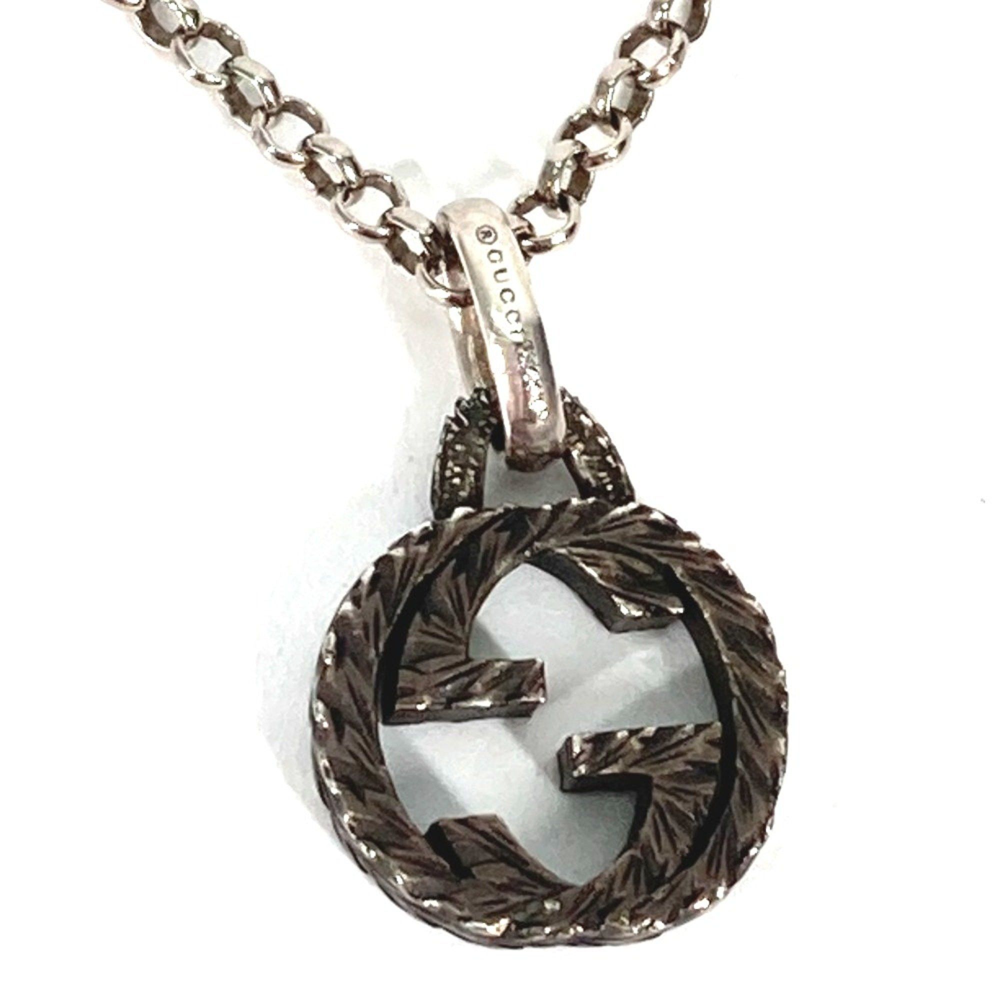 Gucci Gucci Arabesque Accessories Pendant Chain Necklace Silver Size ONE SIZE - 1 Thumbnail