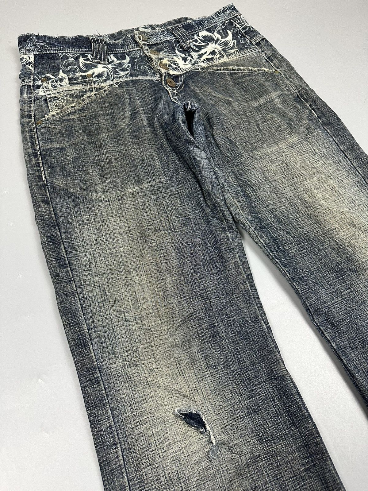 Marithe + Francois Girbaud Distressed Vintage Marithe Francois Girbaud Denim Size US 32 / EU 48 - 6 Thumbnail