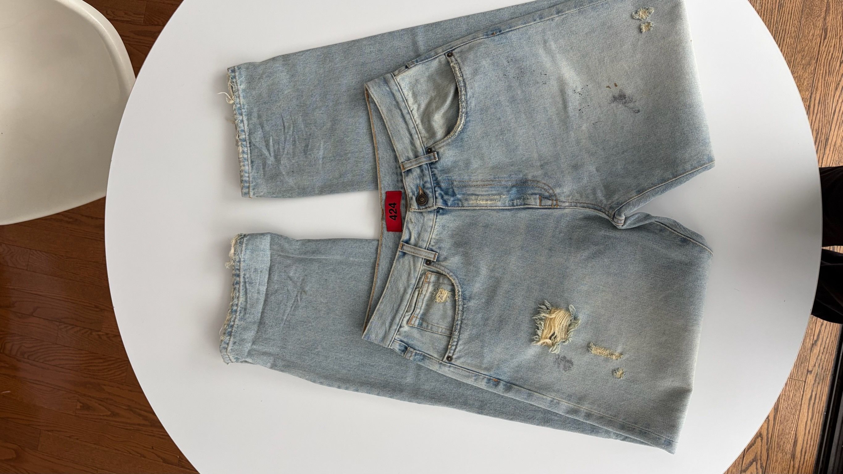 424 424 Distressed Denim Size US 32 / EU 48 - 5 Thumbnail