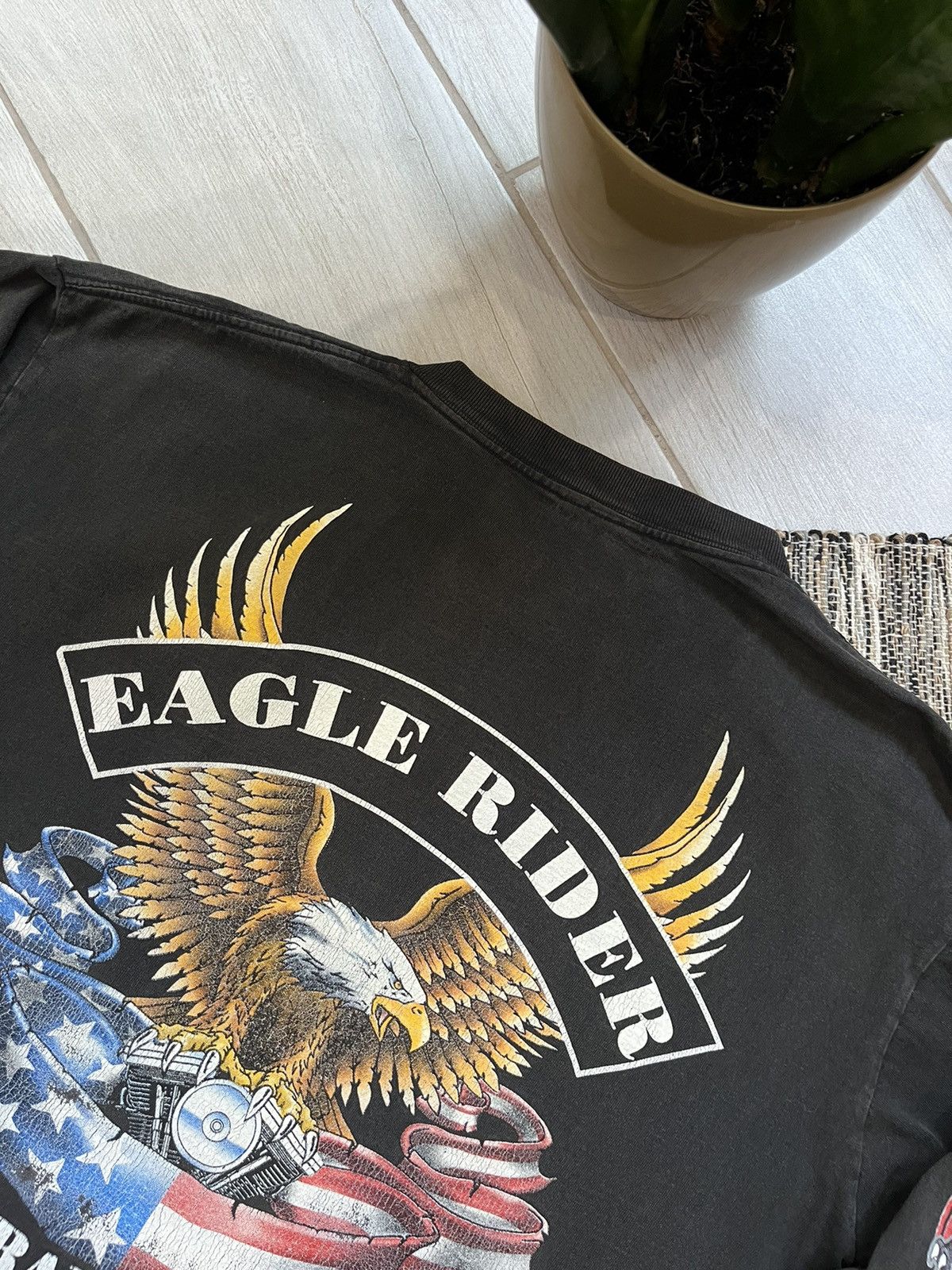 Harley Davidson × Vintage Crazy Vintage Eagle rider longsleeve tshirt San Francisko Size US M / EU 48-50 / 2 - 14 Thumbnail
