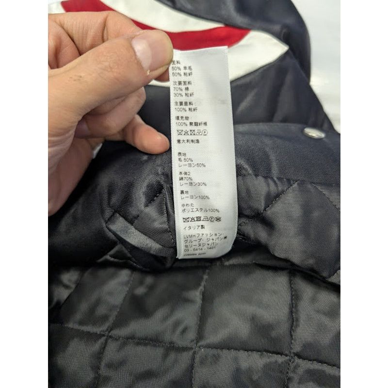 Celine o1rshd1 Teddy Logo-Applique Satin Varsity Jacket in Black Size US M / EU 48-50 / 2 - 20 Thumbnail
