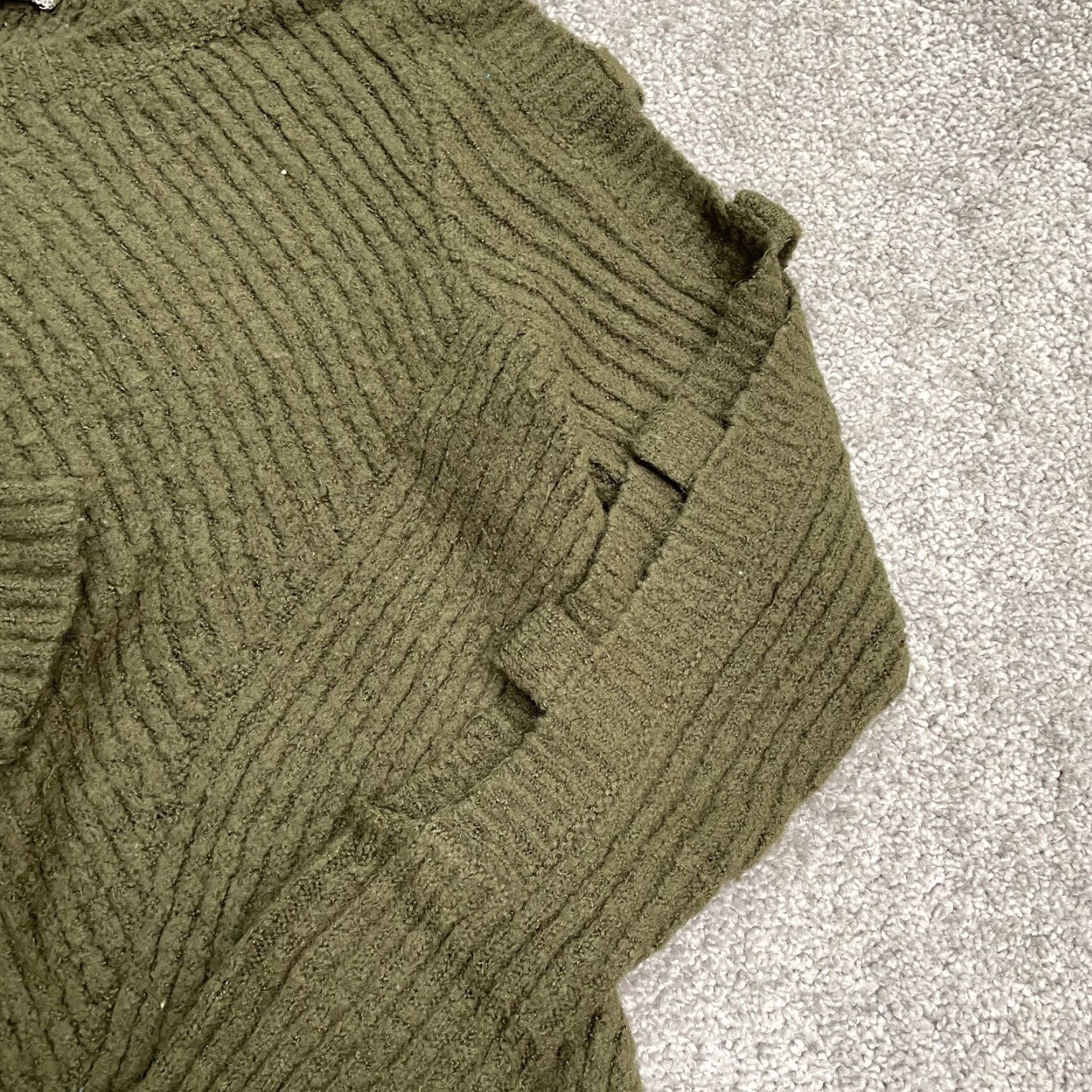 Vintage Cravefame Pullover Sweater Womens Small Green Ladder Sleeve Round Neck Casual Size S / US 4 / IT 40 - 5 Thumbnail