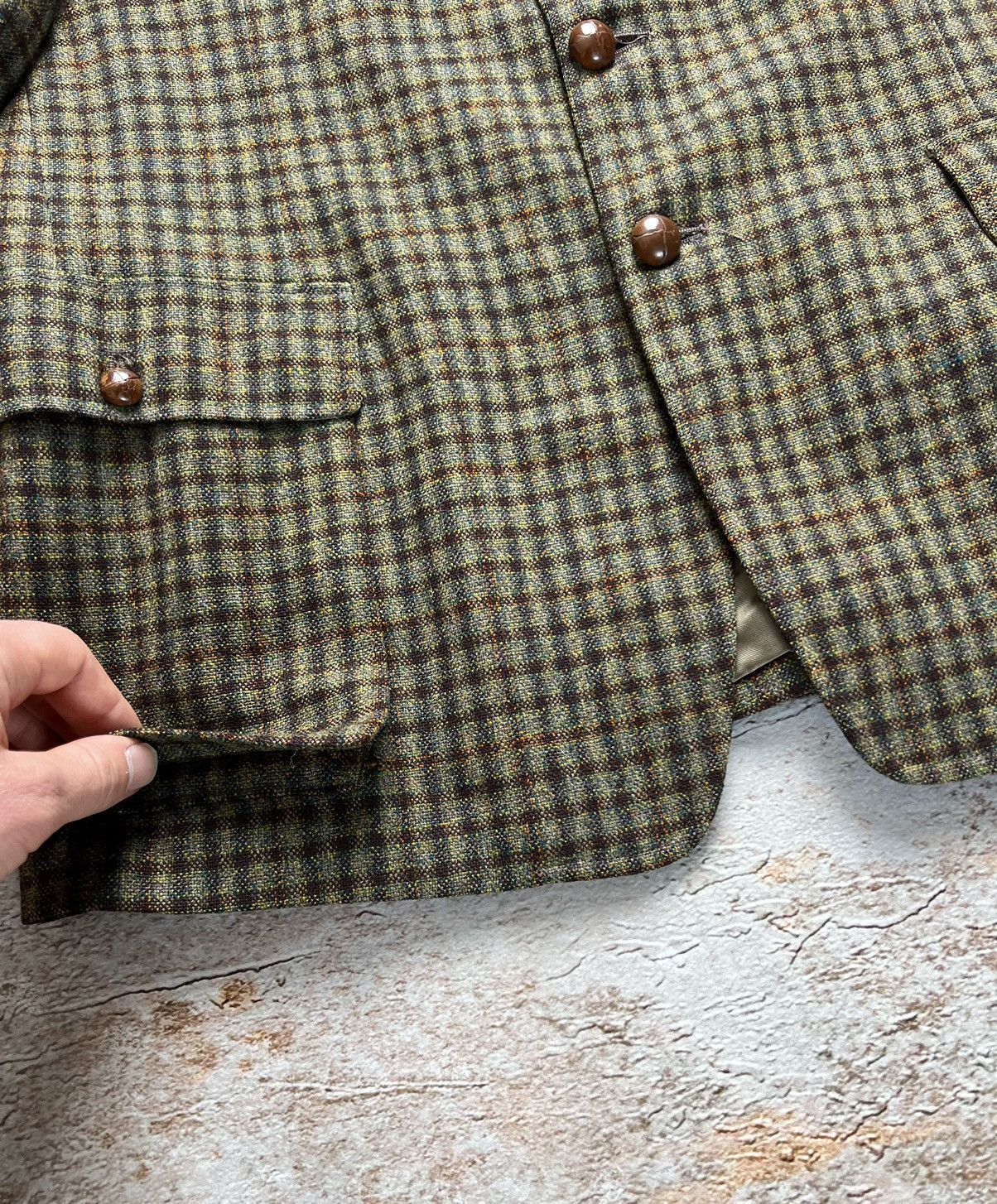 Vintage Barthorn vintage Irish tweed checked blazer jacket Size US M / EU 48-50 / 2 - 3 Thumbnail