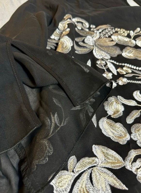 Joseph Ribkoff Joseph Ribkoff Tunic Sz 18 Black Embroidered Metallic Floral Size XXL / US 16-18 / IT 52-54 - 5 Thumbnail