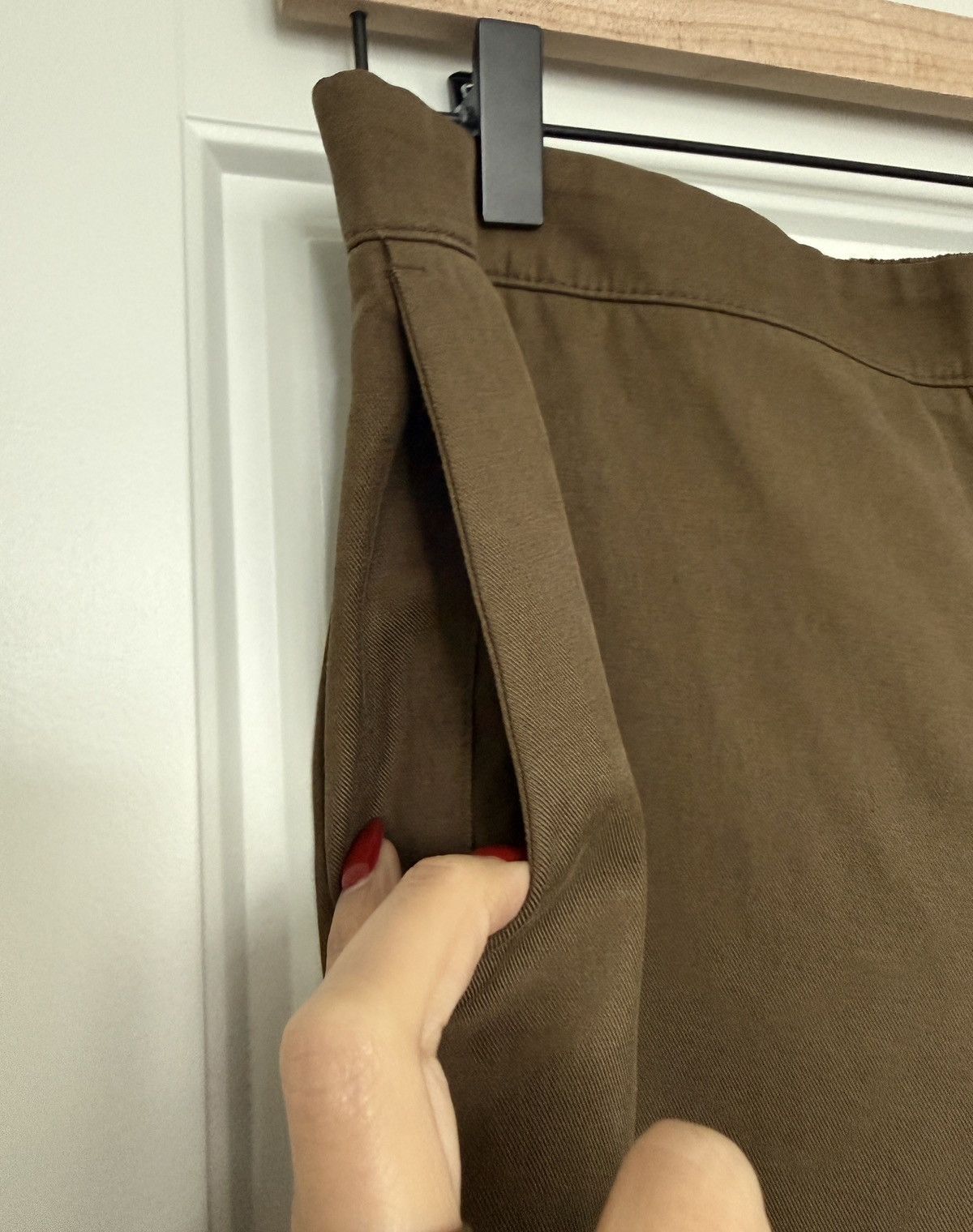 Madewell Madewell - The Easy Pull-On Linen Pant in Olive Size 30" / US 8 / IT 44 - 3 Thumbnail