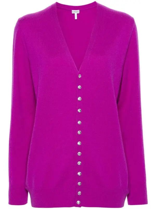Loewe o1y1025 Cardigan in Purple Size M / US 6-8 / IT 42-44 - 1 Thumbnail