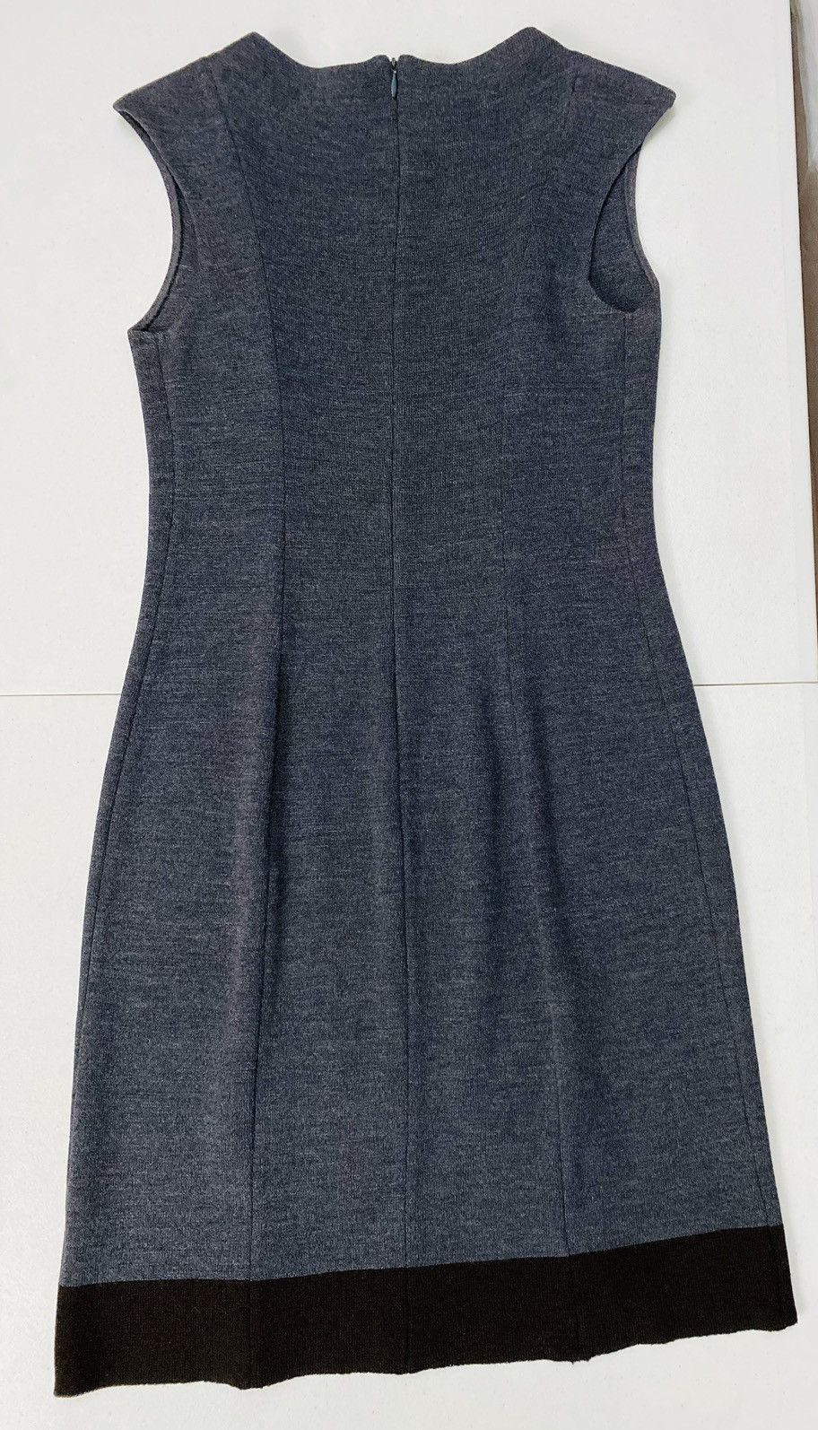 St. John St. John 🇺🇸 Char Gray/Black Wool Blend Knit Mini Dress 4 VGC Size S / US 4 / IT 40 - 15 Thumbnail