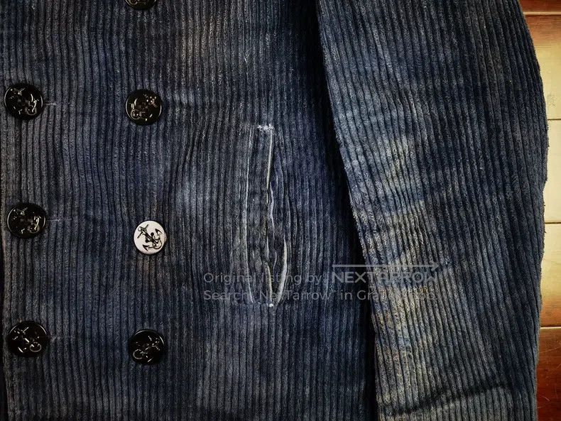 Schott Schott Navy trench coat Navy coat 740 double-breasted blaz Size US S / EU 44-46 / 1 - 4 Thumbnail