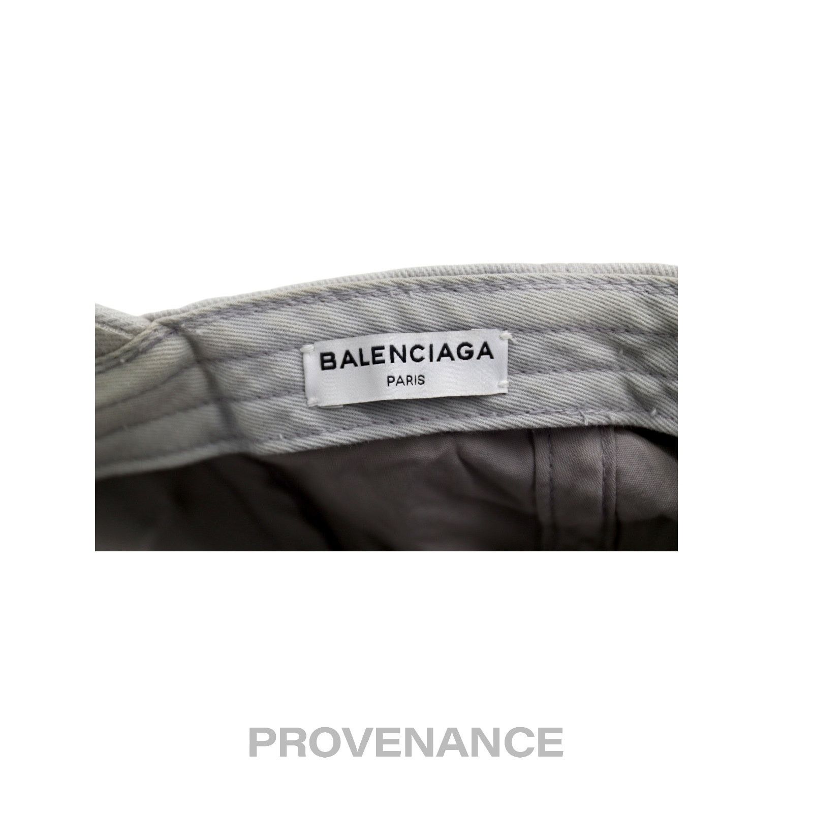 Balenciaga 🔴 Balenciaga Embroidered Logo Cap - Grey Size ONE SIZE - 10 Thumbnail