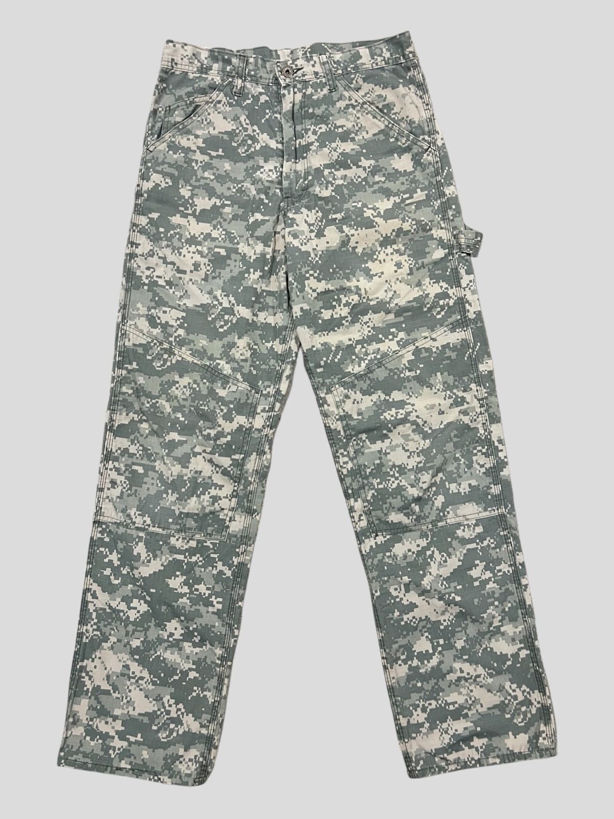 Post Overalls Vintage Post O'alls Digital Camo Wide Leg Carpenter Pants Size US 30 / EU 46 - 1 Thumbnail