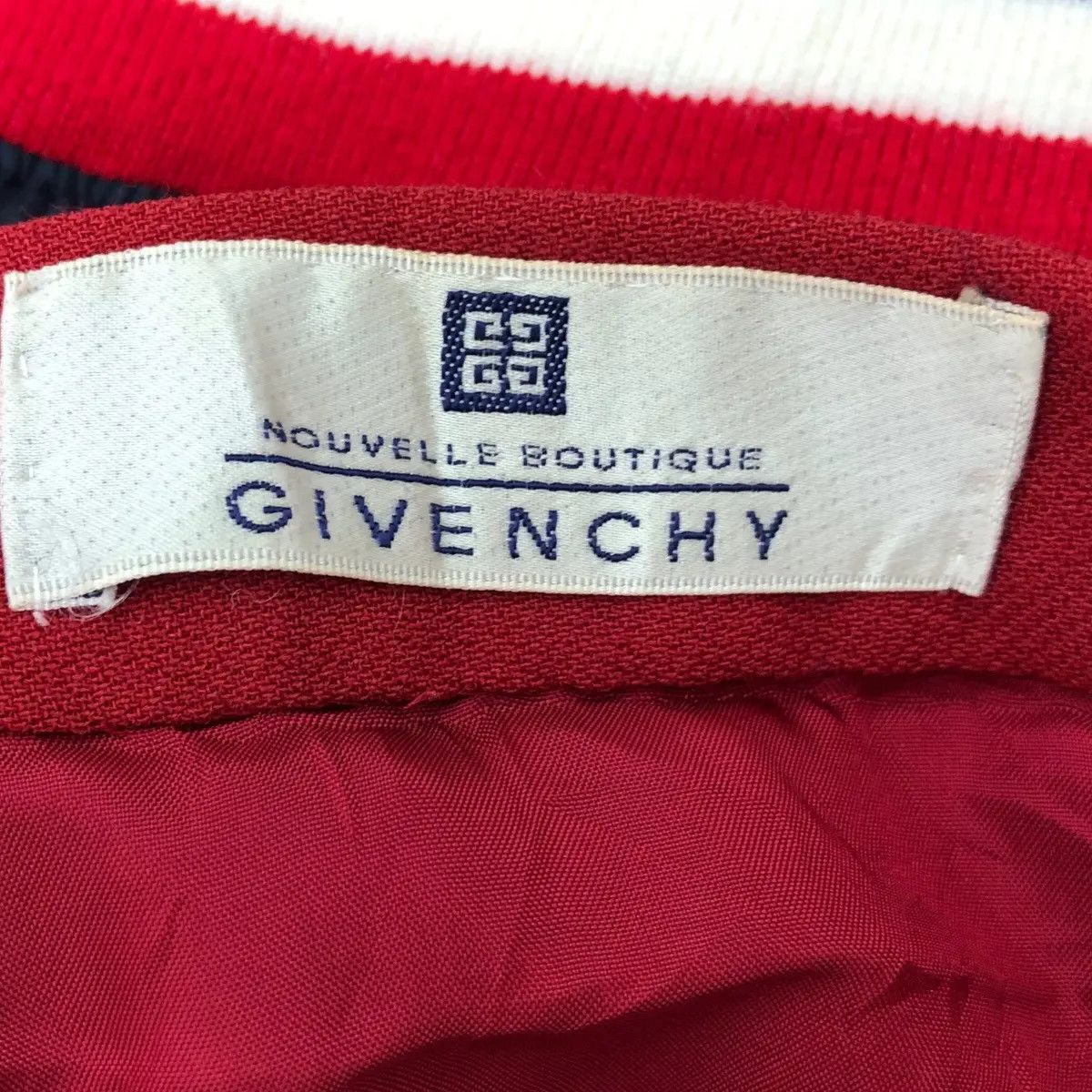 Givenchy Vtg GIVENCHY NOUVELLE BOUTIQUE Panel Midi Skirt Pencil Yoke Size 24" / US 00 / IT 34 - 4 Thumbnail