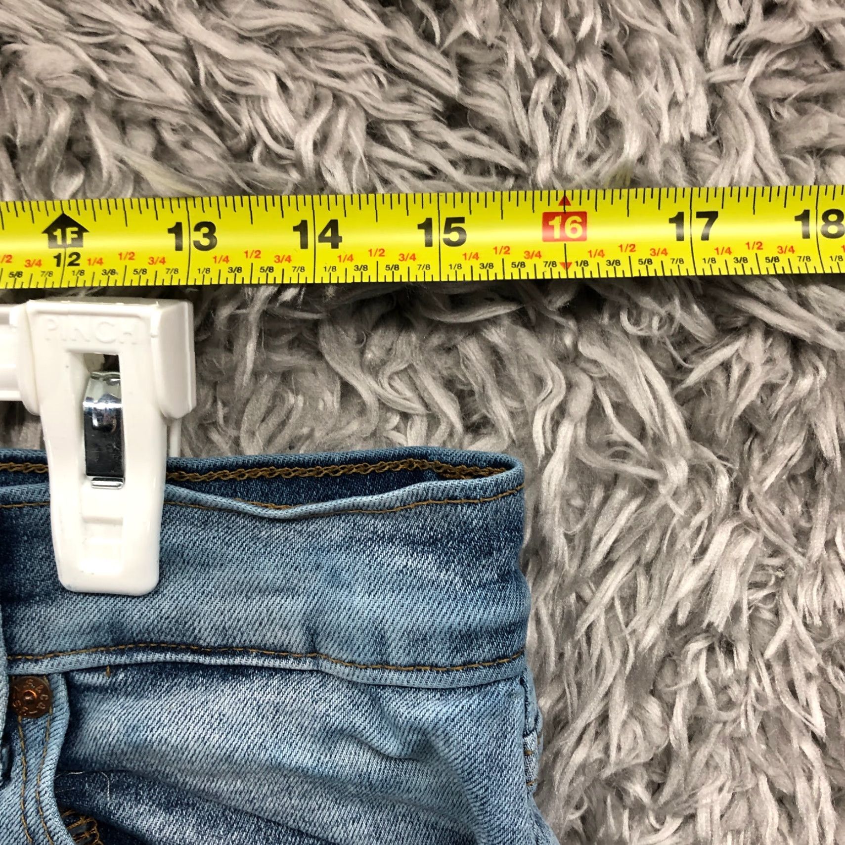Denizen DENIZEN Jeans Size 11 Juniors Mid Rise Dark Wash Blue Denim Distressed Mother Mom Jean Womens Jeans Regular Fit 30x26 Size 32" / US 10 / IT 46 - 2 Thumbnail