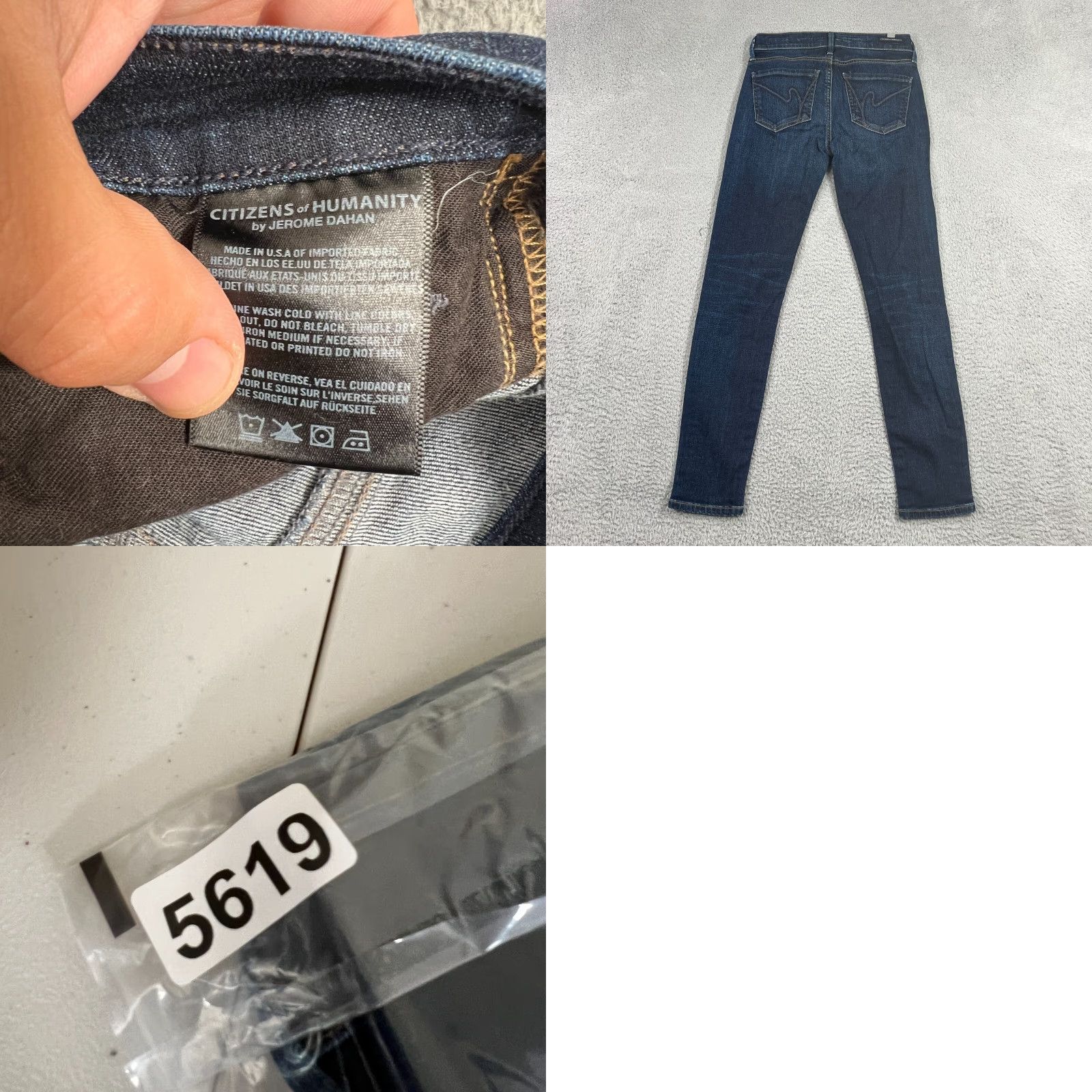 Citizens Of Humanity VINTAGE Citizens of Humanity Avedon Slim Skinny Jeans Women's Size 24 Dark Wash Denim Size 42" / US 20 - 8 Thumbnail