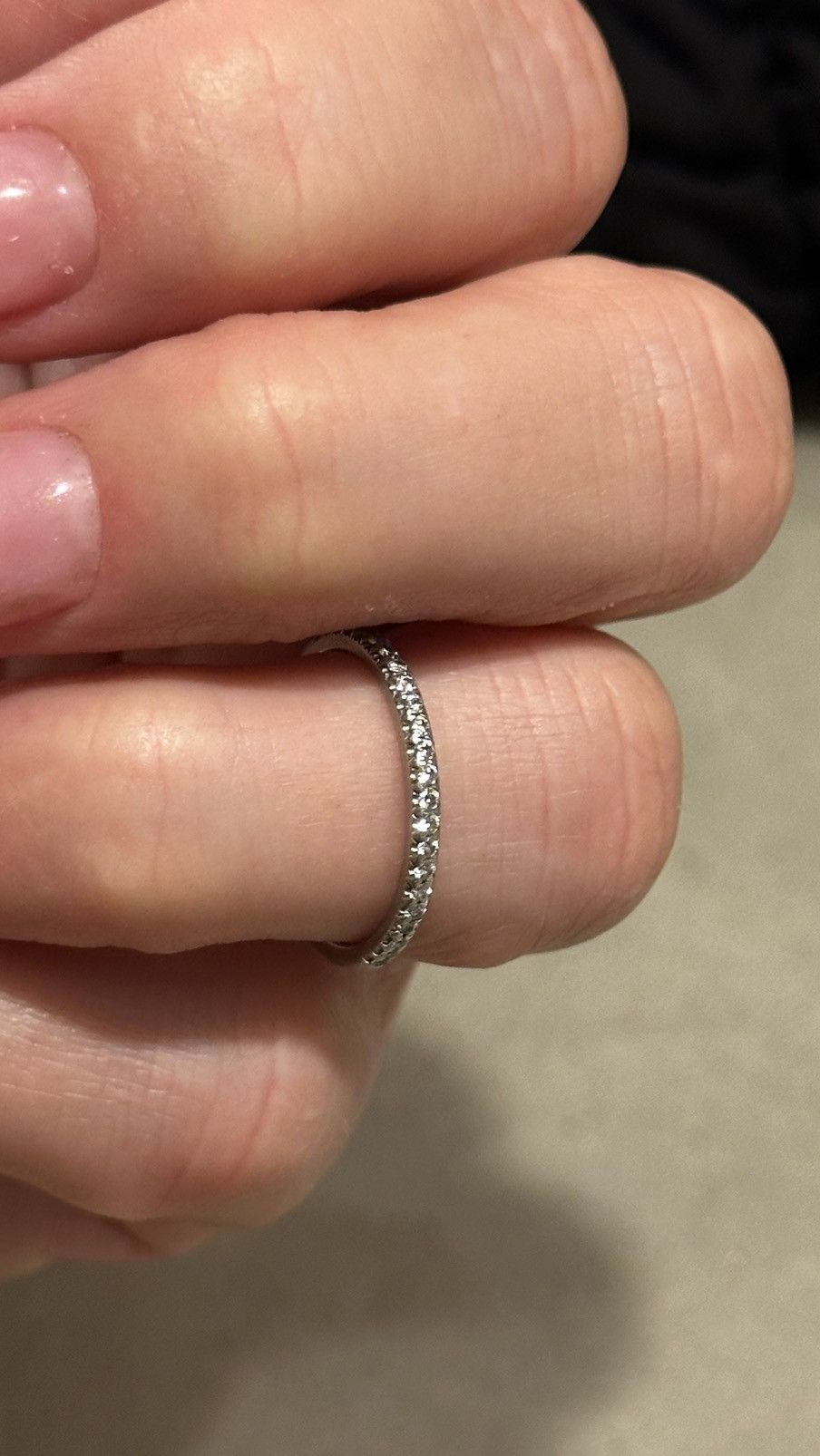 Tiffany & Co. Tiffany Soleste Half Eternity Ring in Platinum with Diamonds Size ONE SIZE - 6 Thumbnail