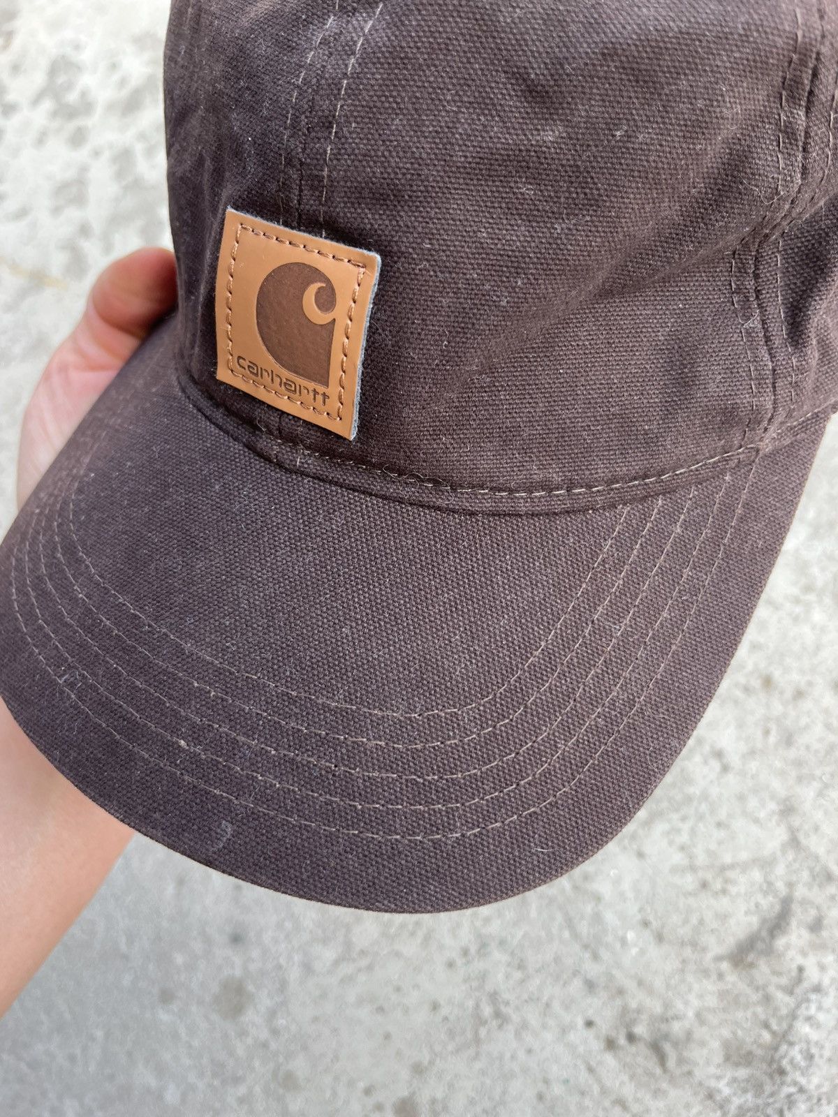 Carhartt Vintage Carhartt Brown Five Panel Streetwear Cap Hat Y2K Size ONE SIZE - 11 Thumbnail