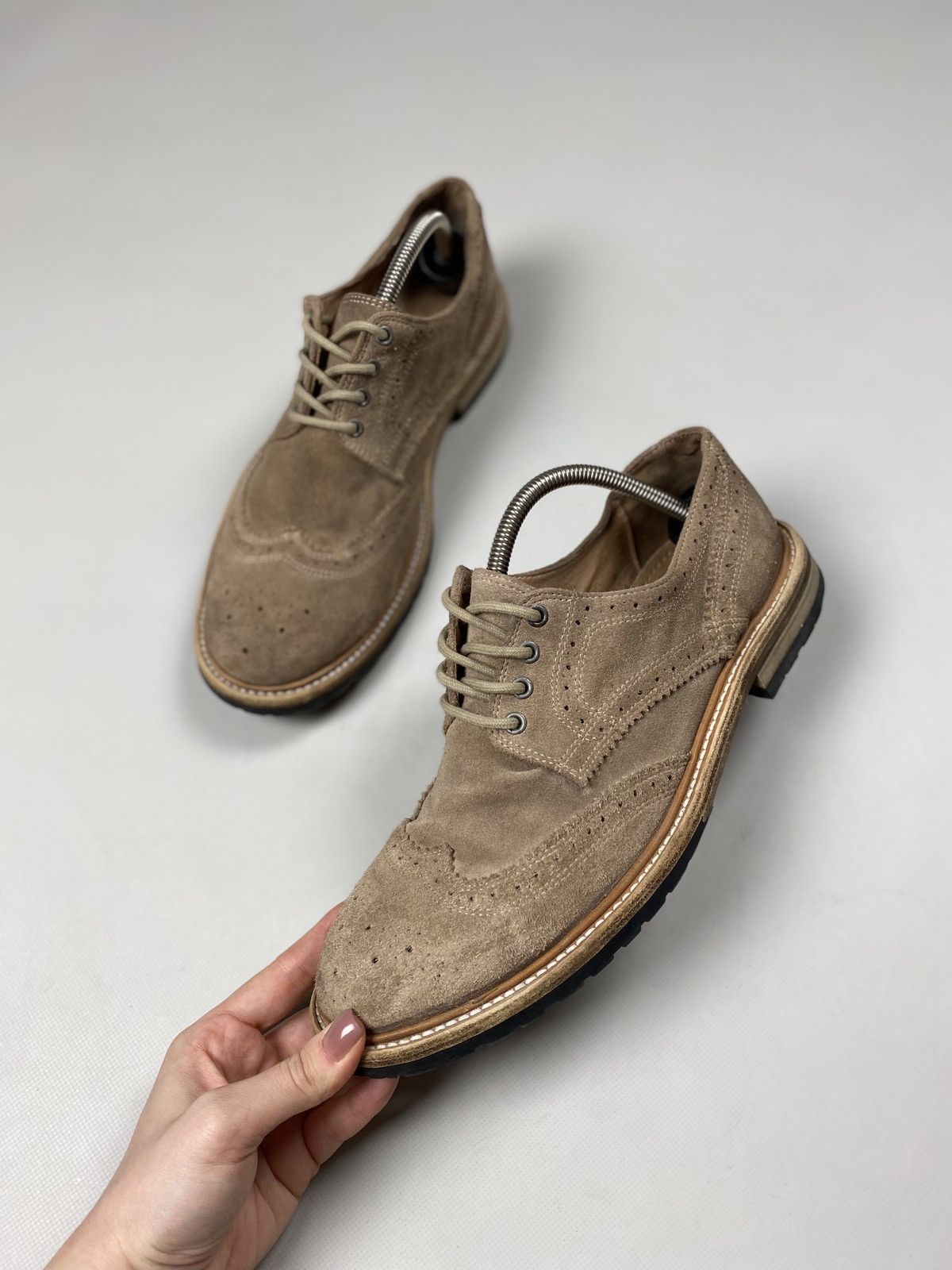 Allsaints Allsaints men’s suede brogue shoes size 43 / US 10 Size US 10 / EU 43 - 8 Thumbnail
