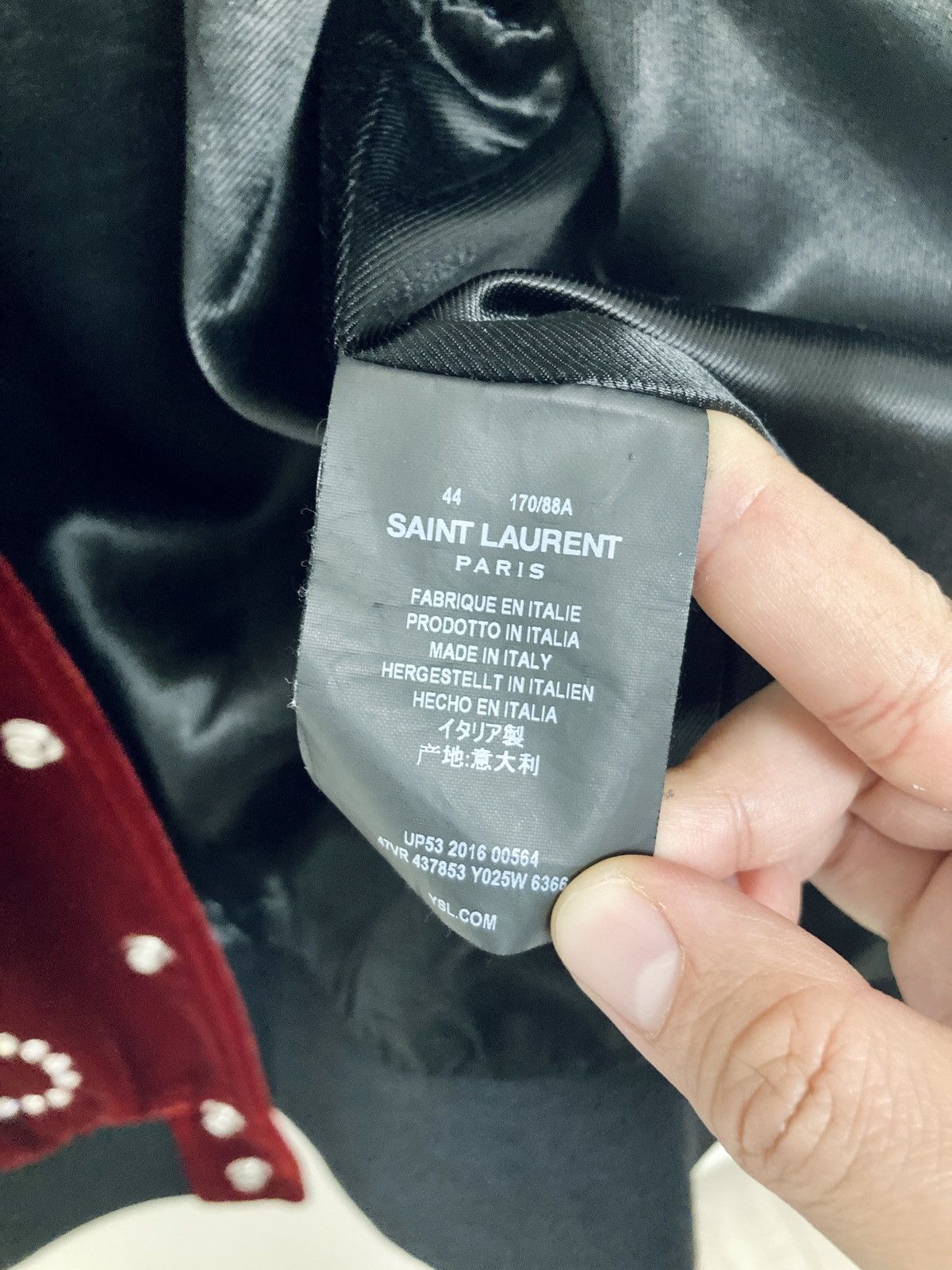 Saint Laurent Paris SAINT LAURENT PARIS BY HEDI SLIMANE 16AW/FW VELVET JACKET Size US S / EU 44-46 / 1 - 11 Thumbnail