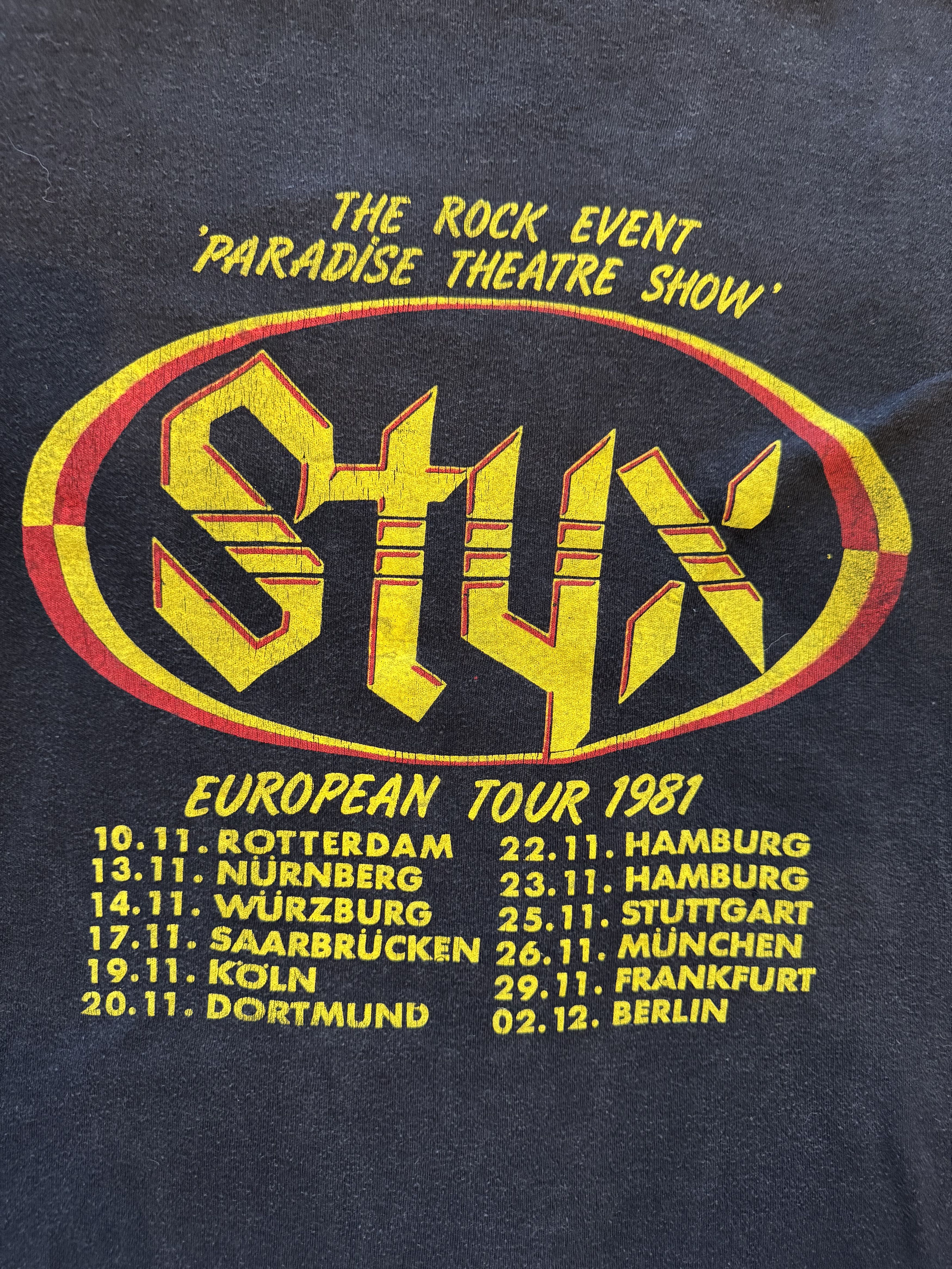 Band Tees × Vintage 1981 Styx Paradise Theatre Show European Tour Size XL / US 12-14 / IT 48-50 - 4 Thumbnail