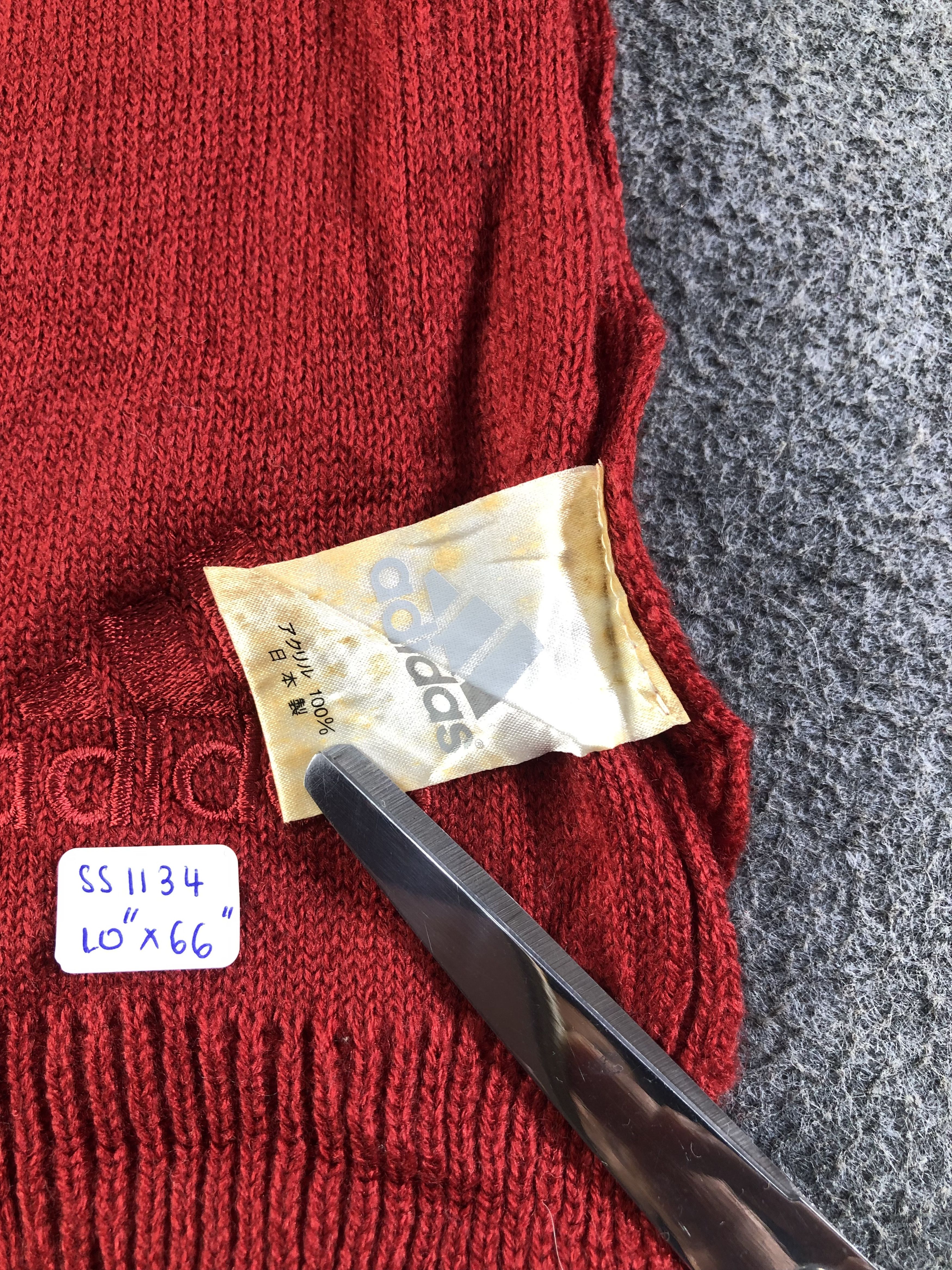 Vintage Adidas Scarf / Muffler / Neckwear Size ONE SIZE - 4 Thumbnail