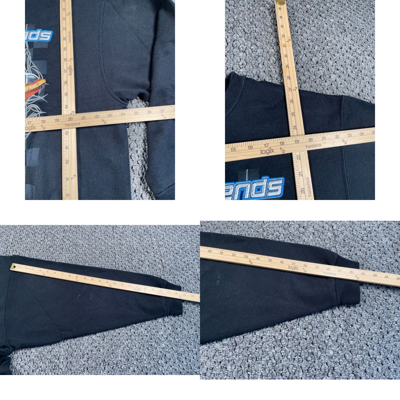 Jerzees Jerzees Sweatshirt Adult XL Black Car Print Graphic 90s Retro Mens Size US XL / EU 56 / 4 - 8 Thumbnail