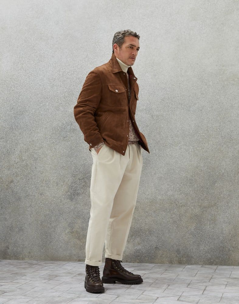 Brunello Cucinelli Leather Jackets in Brown Size US M / EU 48-50 / 2 - 1 Thumbnail