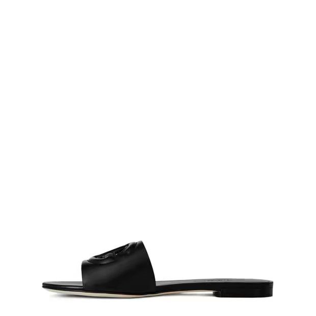 Dolce & Gabbana o1g2r1mq1024 Bianca Sliders in Nero Size US 9 / IT 39 - 2 Thumbnail