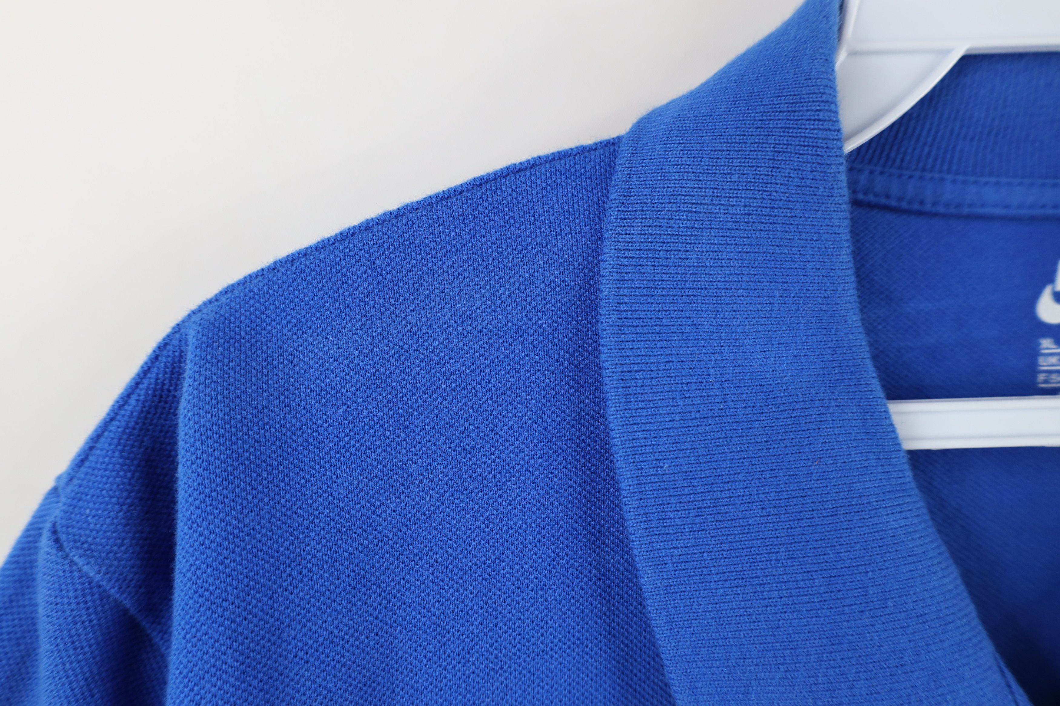 Nike × Vintage Vintage Nike Sportswear Max 90 Collared Golf Polo Shirt Blue Size US XL / EU 56 / 4 - 6 Thumbnail