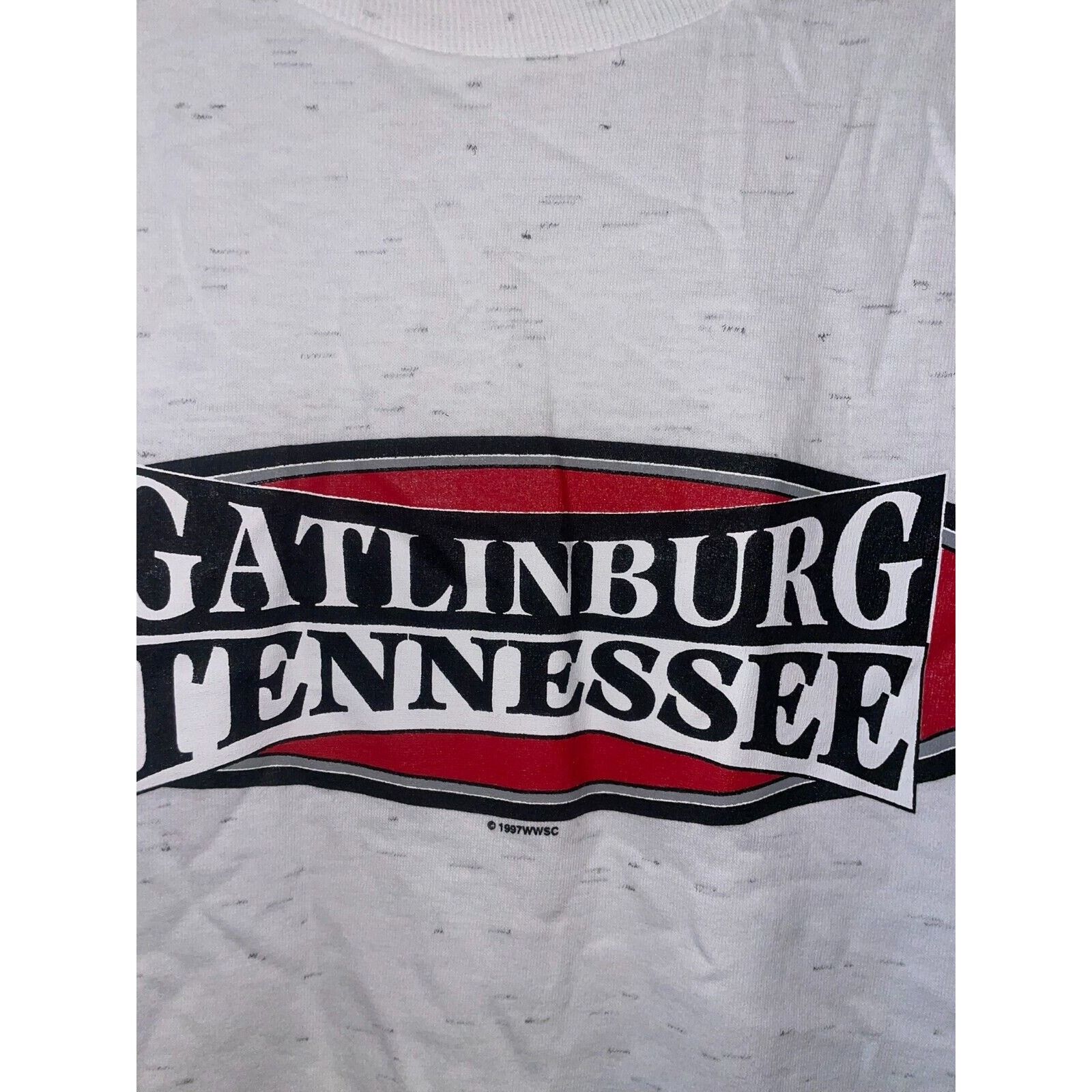 Other Vintage Gatlinburg Tennessee Shirt Large White Speckled Tee Size US L / EU 52-54 / 3 - 3 Thumbnail