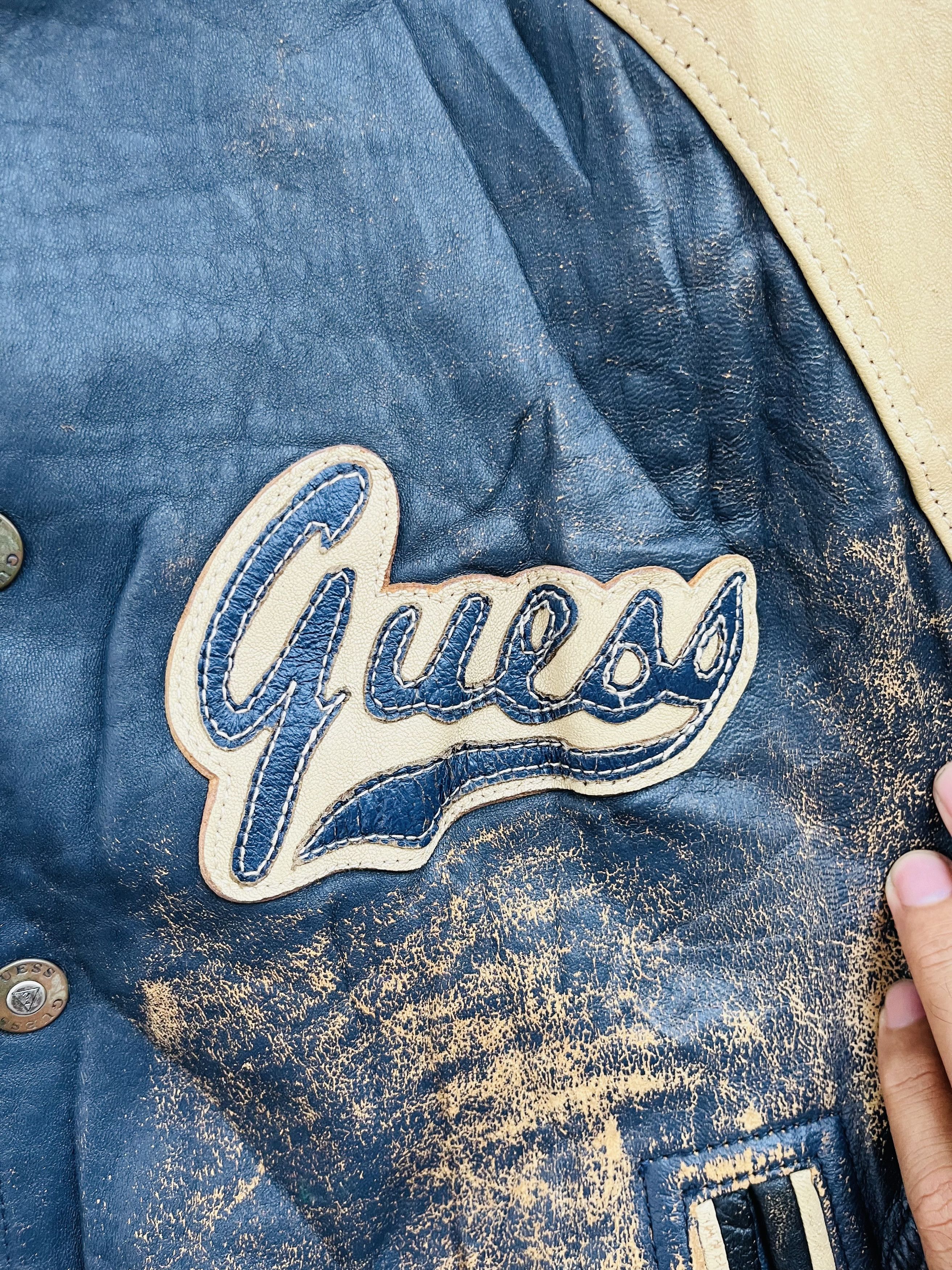 Guess Vintage Guess Hip Hop Streetwear FashionStyle Leather Jacket Size US L / EU 52-54 / 3 - 6 Thumbnail