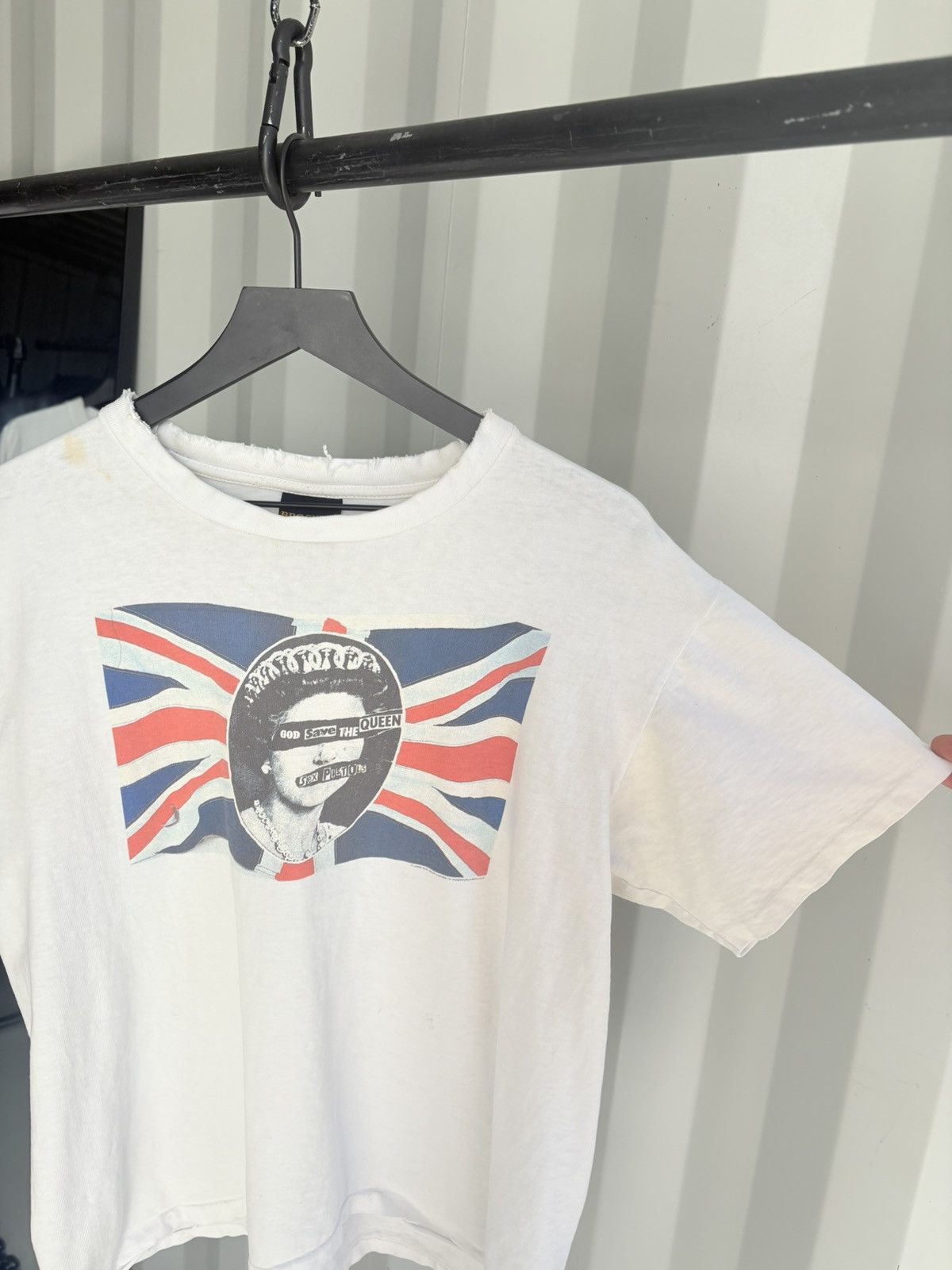 Sex Pistols Thrashed Sun Faded Distressed Shirt ERD GRUNGE