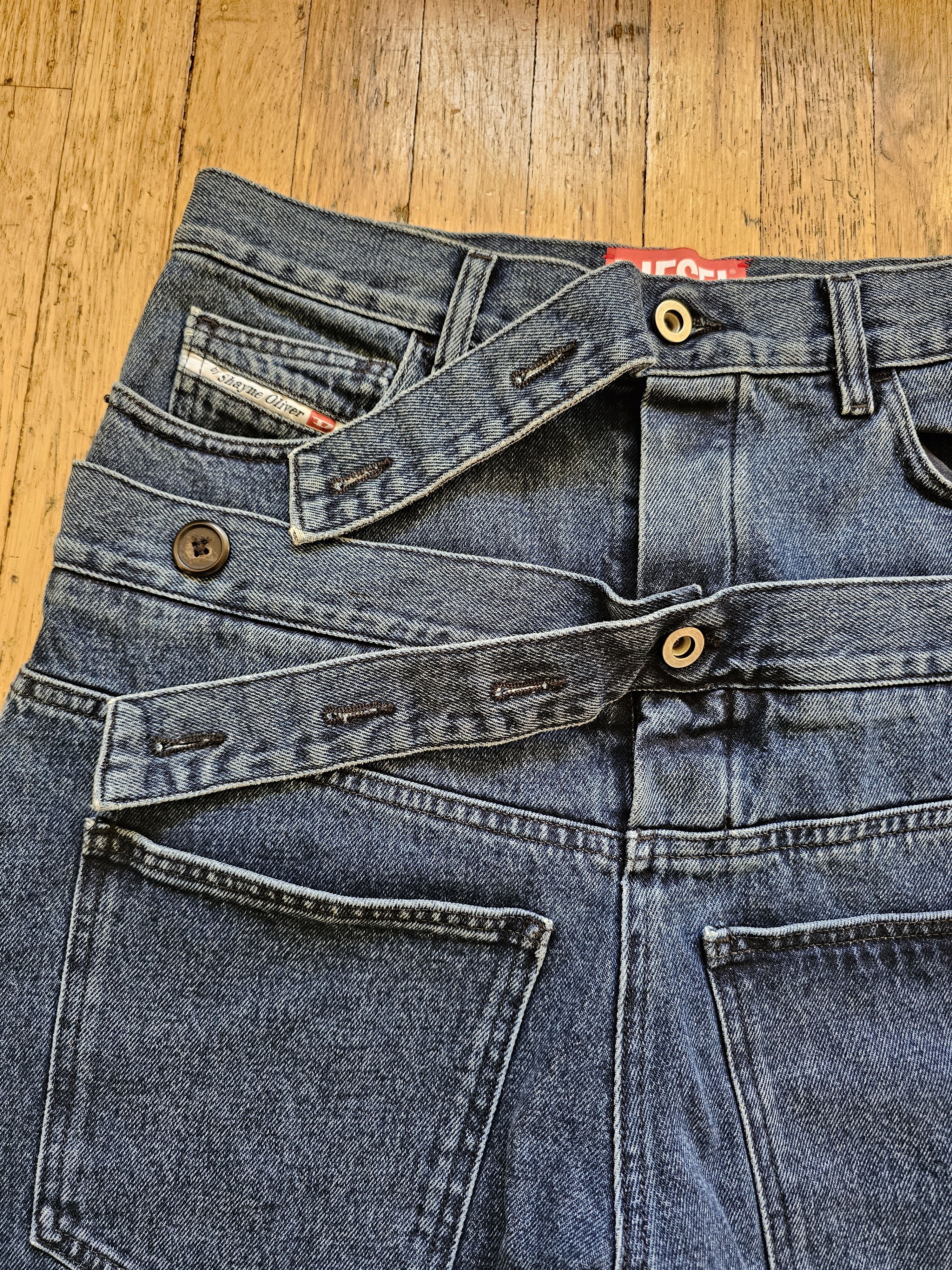 Diesel Shayne Oliver Double Waist Jeans Size US 32 / EU 48 - 6 Thumbnail