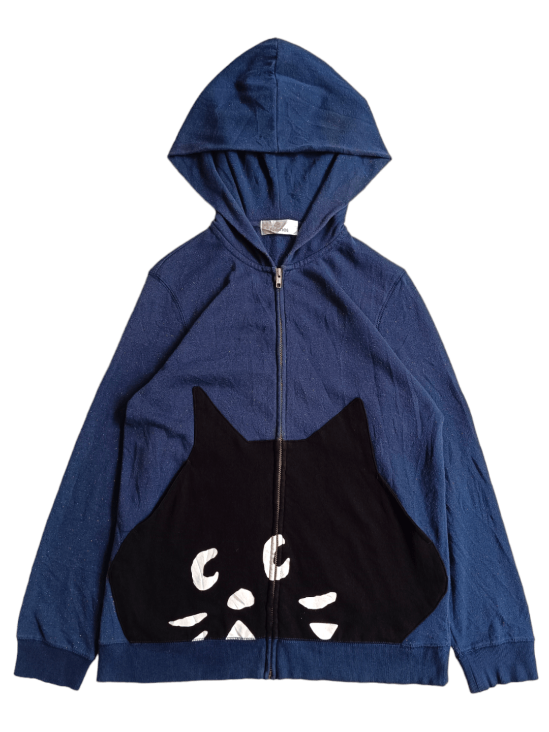 image of Issey Miyake x Ne Net Ne-Net Cat Pocket Zip-Up Sparkle Hoodie, Men's (Size Medium)