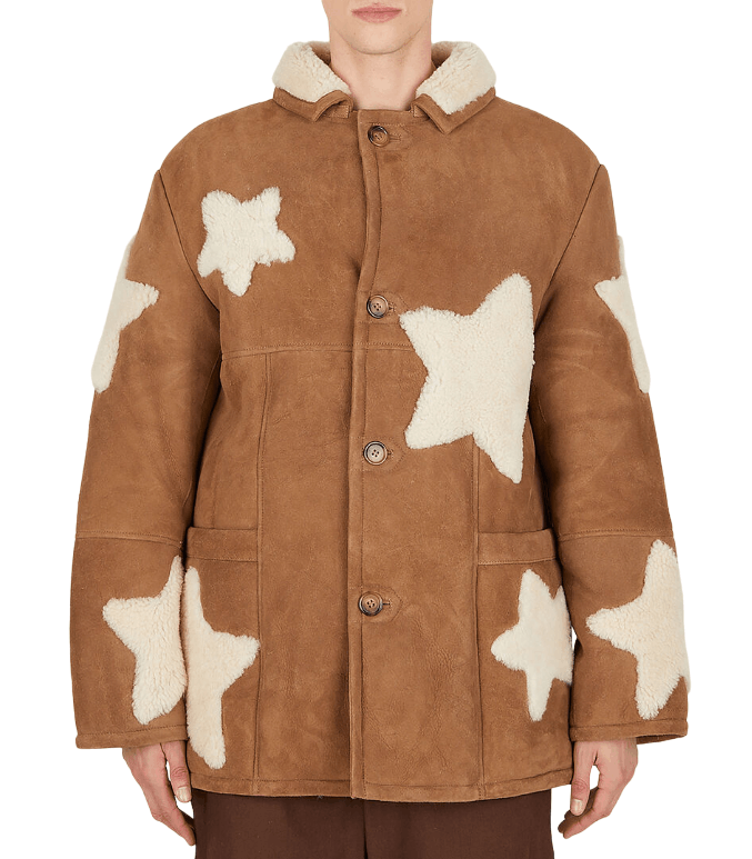 Sky High Farm Workwear Shearling Star Coat Leather Size US M / EU 48-50 / 2 - 4 Thumbnail