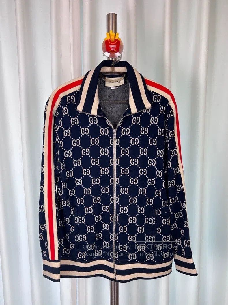 Gucci Gucci Classic full print double G blue school uniform jack Size US XL / EU 56 / 4 - 1 Thumbnail
